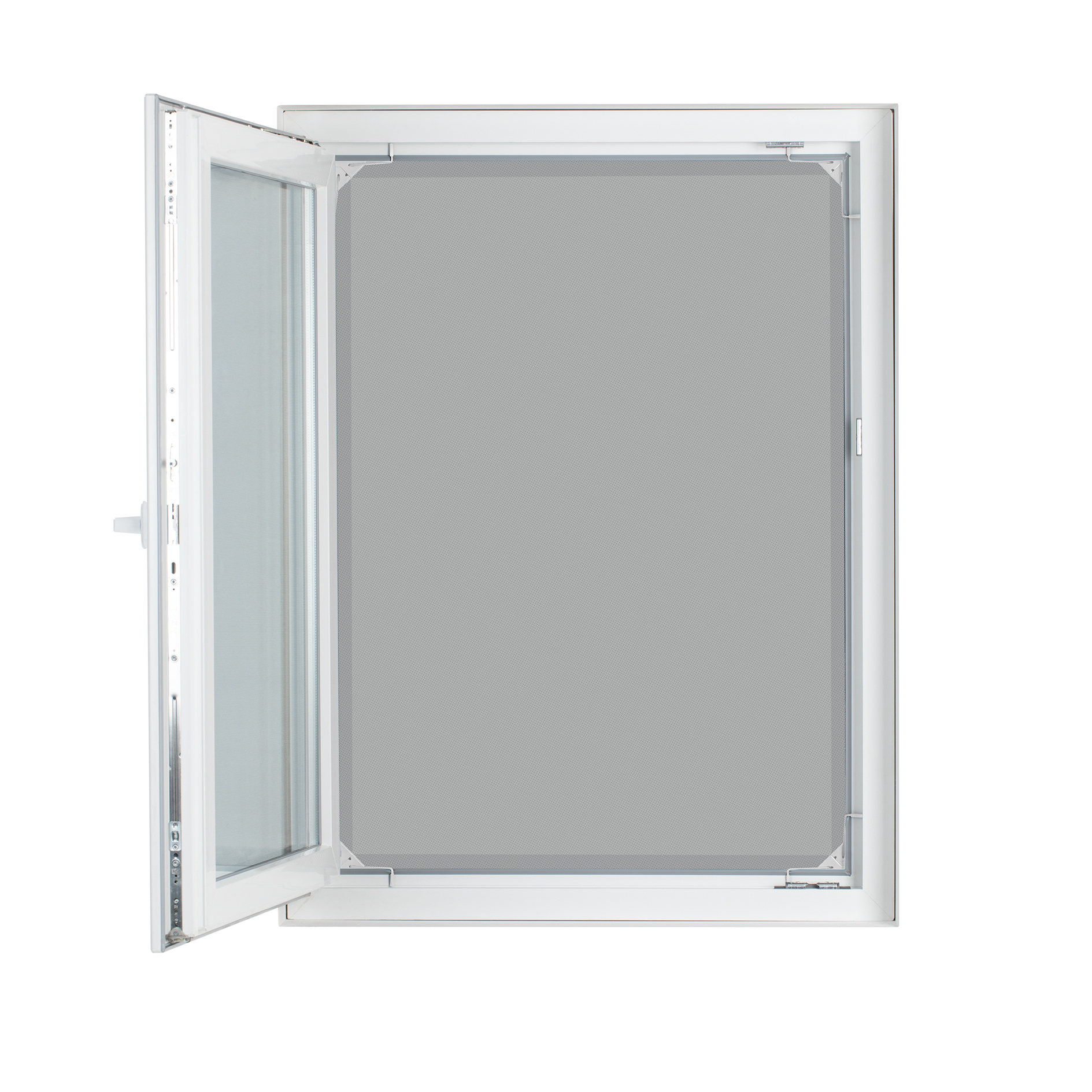 EASYMAXX Teleskop-Moskitonetz MAGIC FIT - weiß - für Standardfenster