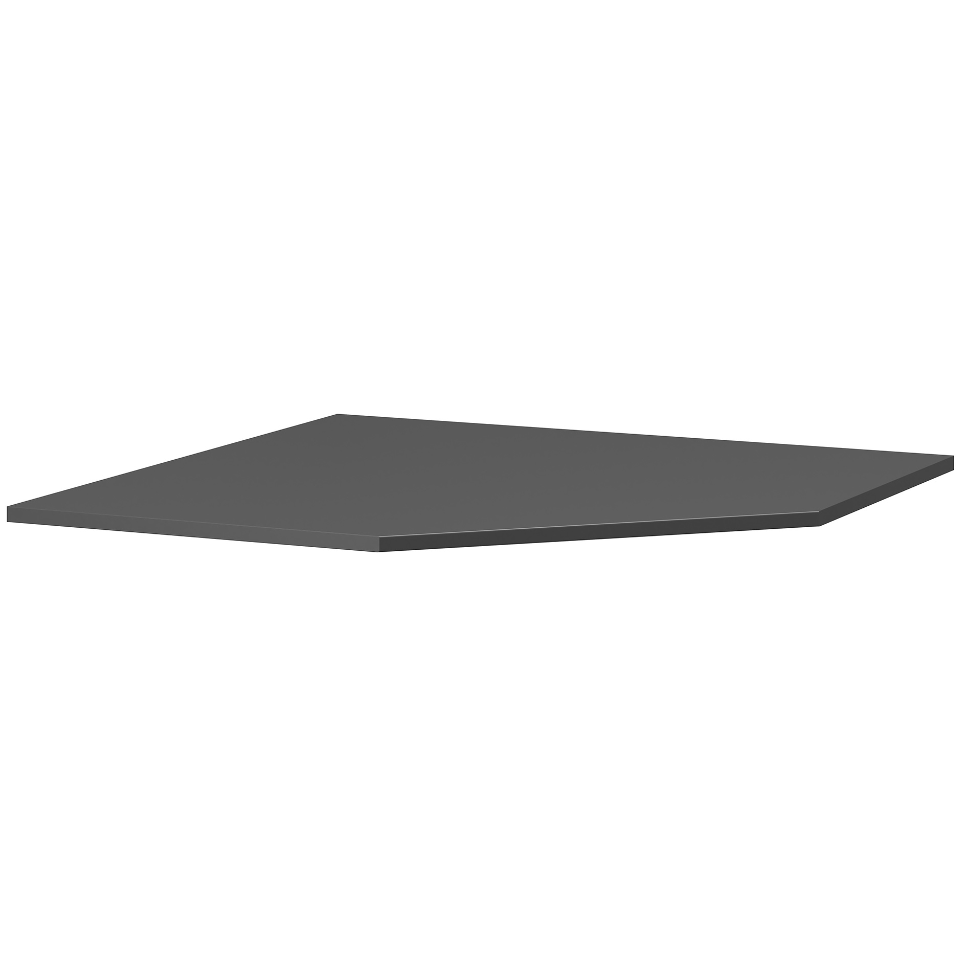 Eck-Abdeckplatte - anthrazit - 101 cm