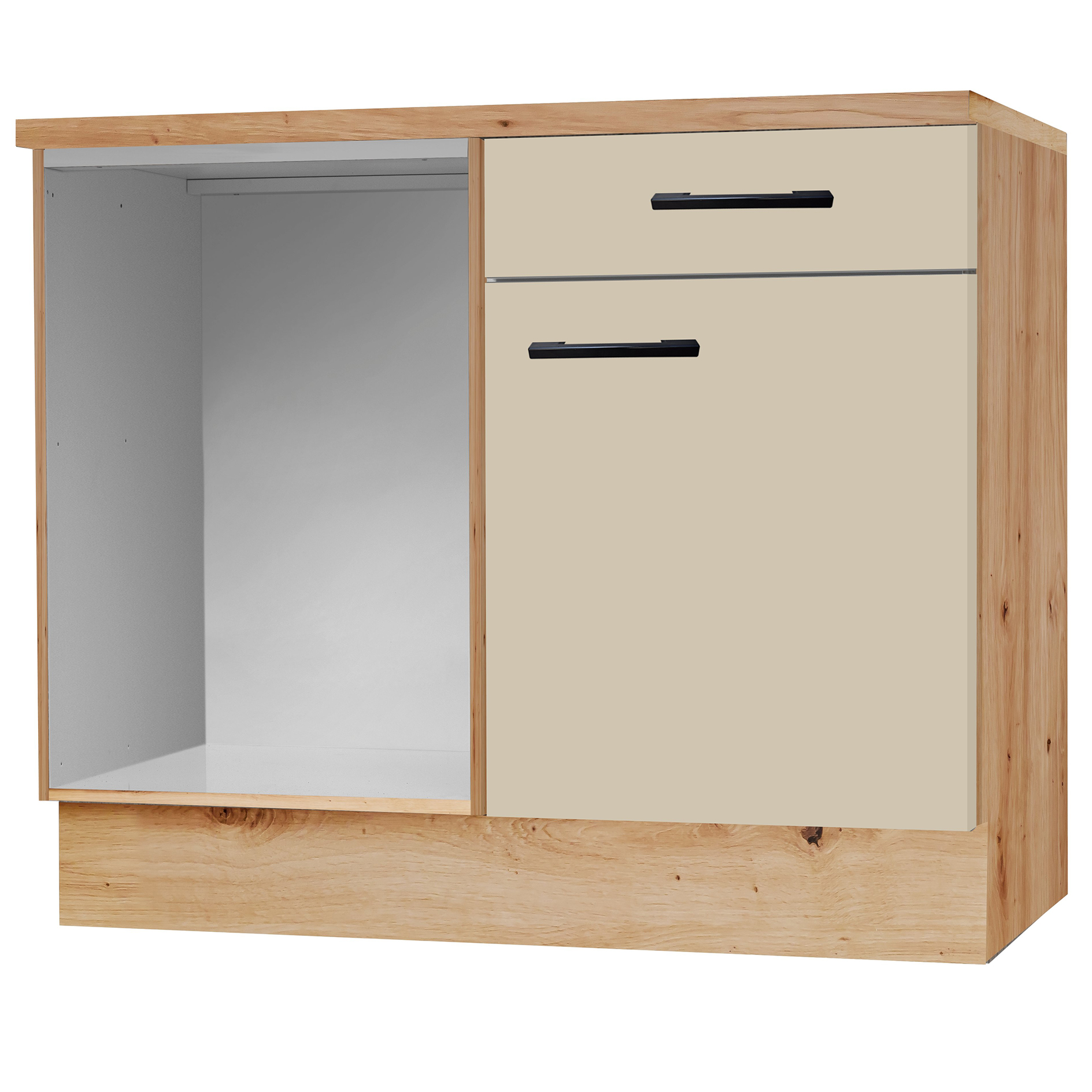 Eckanrichte - Macadamia matt - 110 cm breit