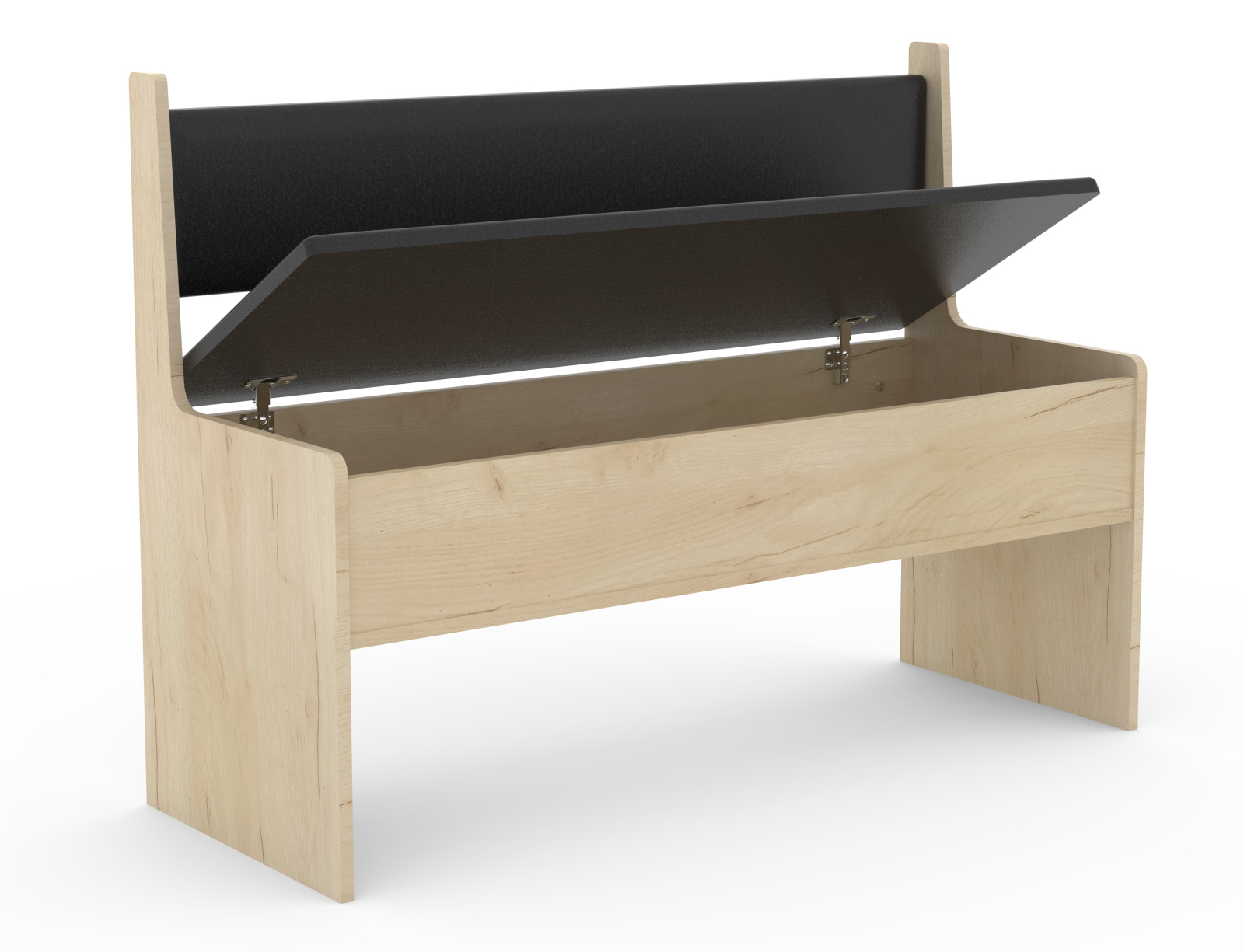 Eckbank-Element ESAL 110 - Honig Eiche - anthrazit - aufklappbar - 110 cm