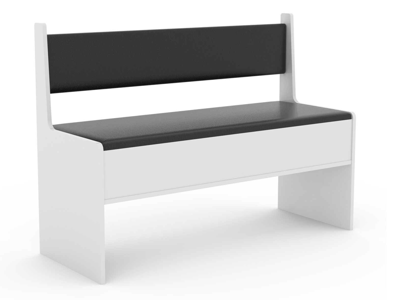 Eckbank-Element ESAL 110 - weiß - aufklappbar - 110 cm