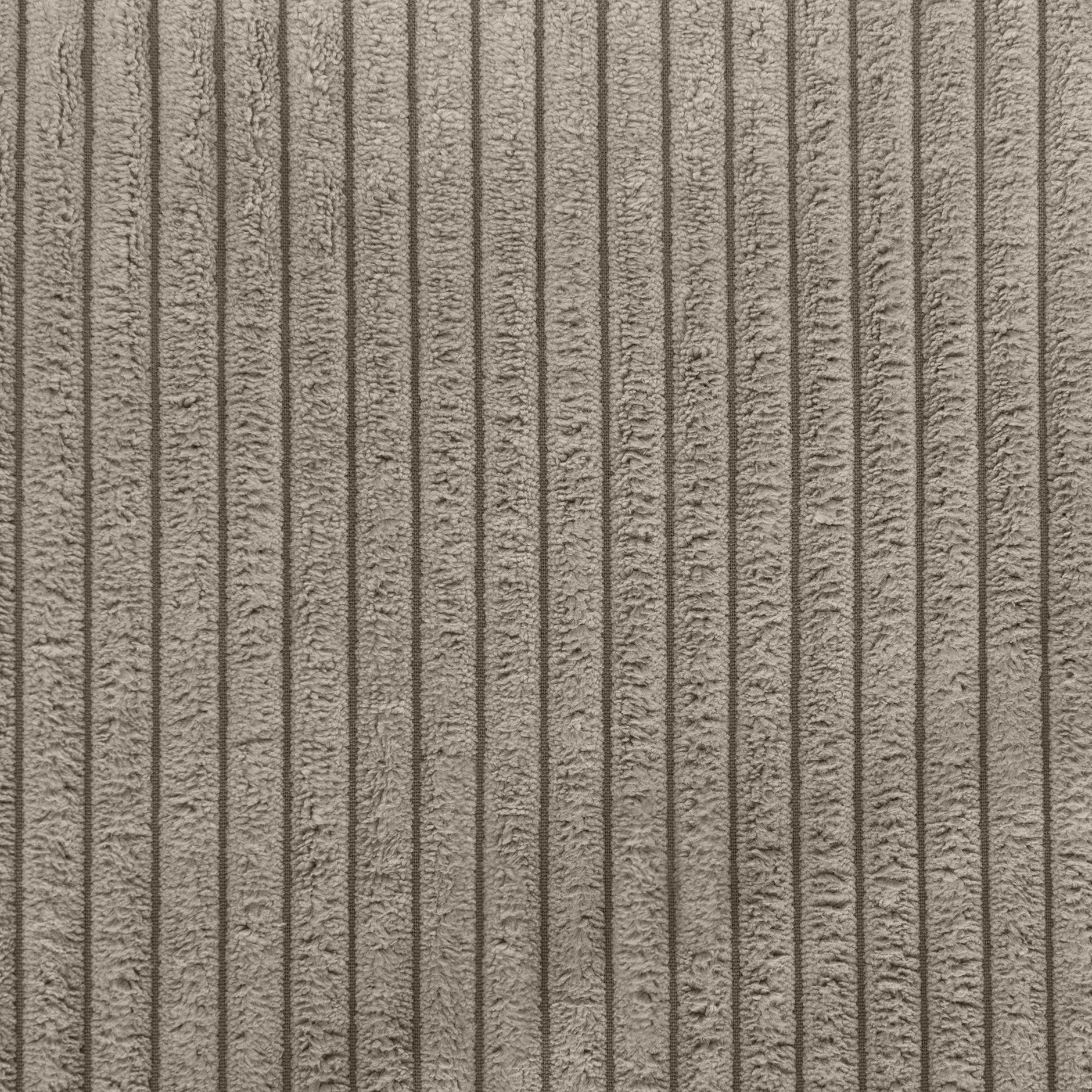 Eckgarnitur - taupe - Cord - inklusive Kissen