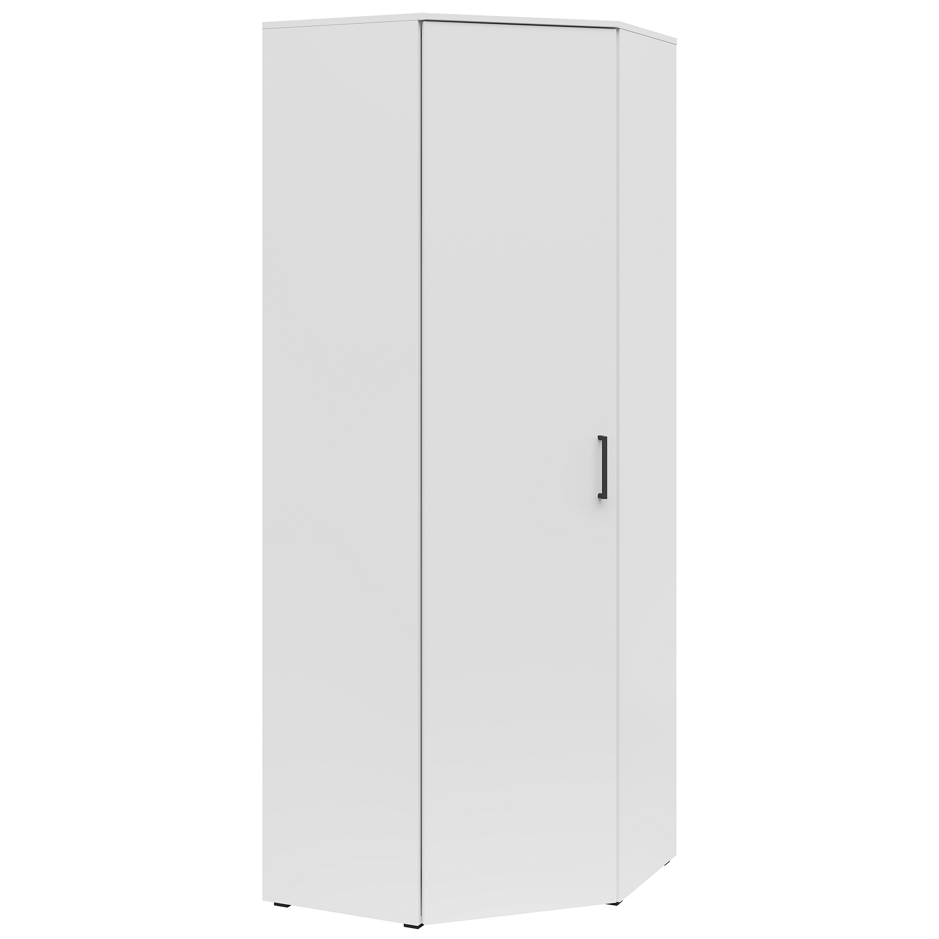 Eckschrank - weiß - Breite 101 cm