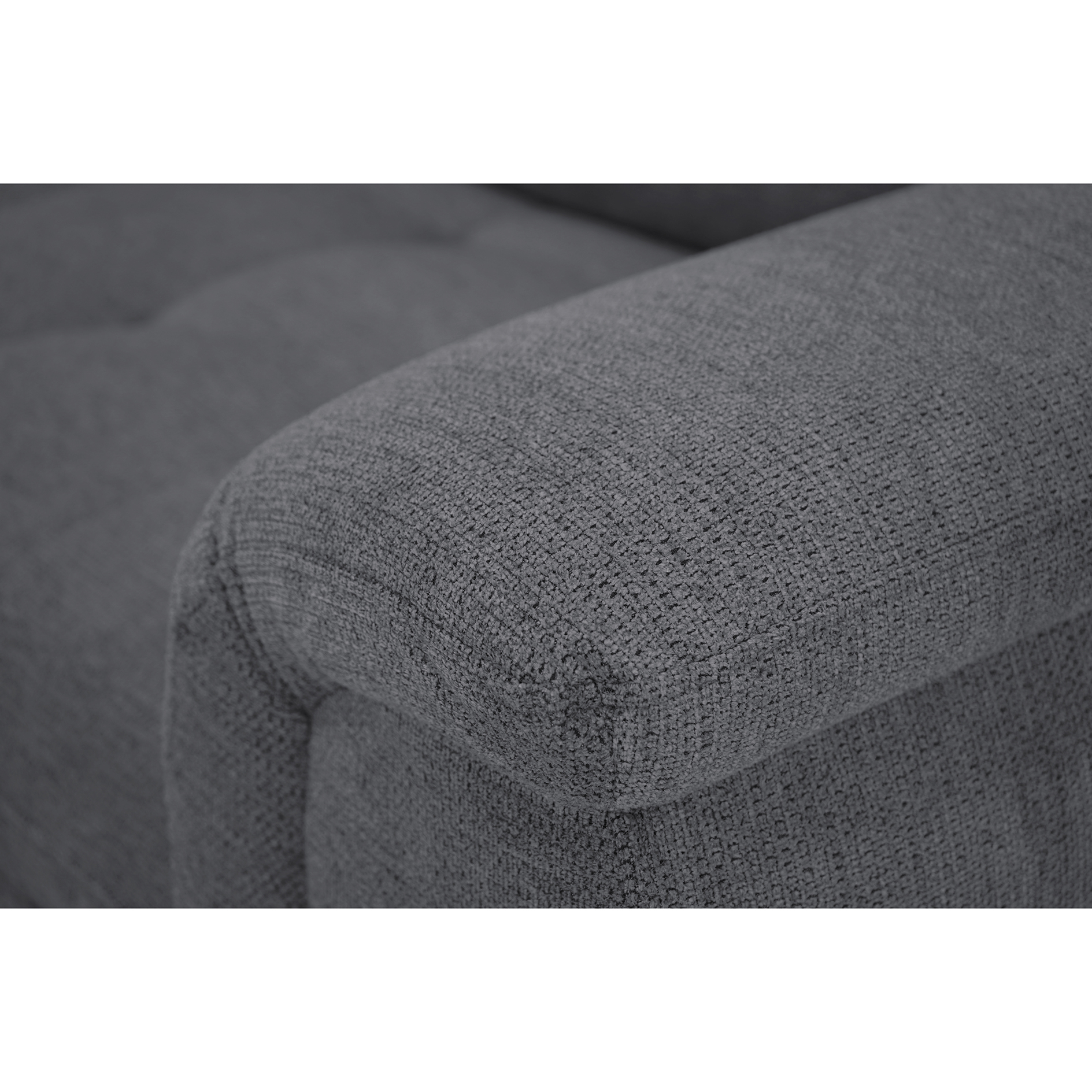 Ecksofa - anthacite - Microfaser - Liegefunktion - Staukasten rechts