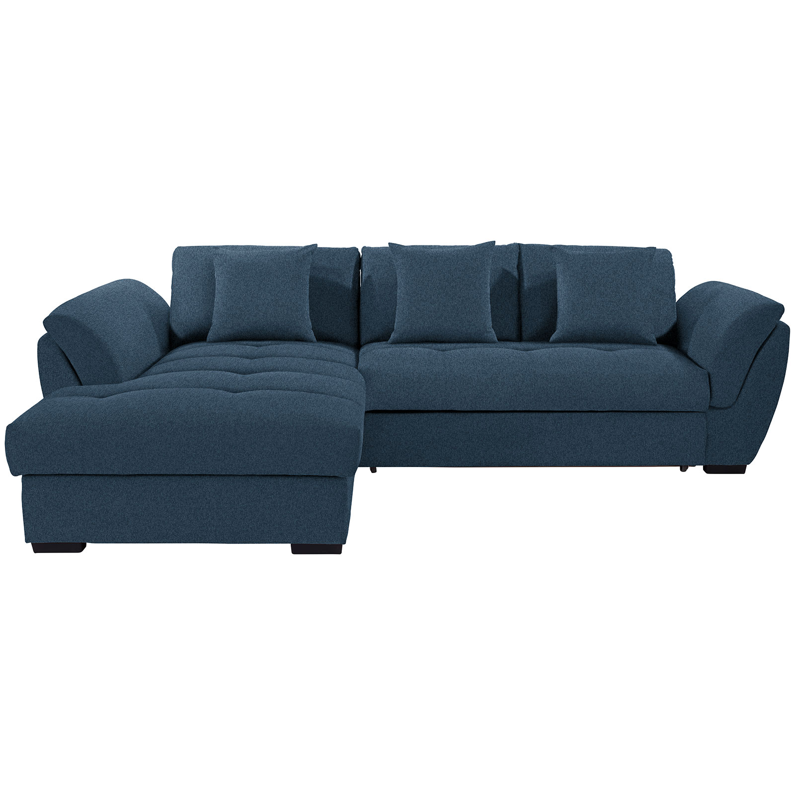 Ecksofa - blau-türkis - Liegefunktion - Recamiere links