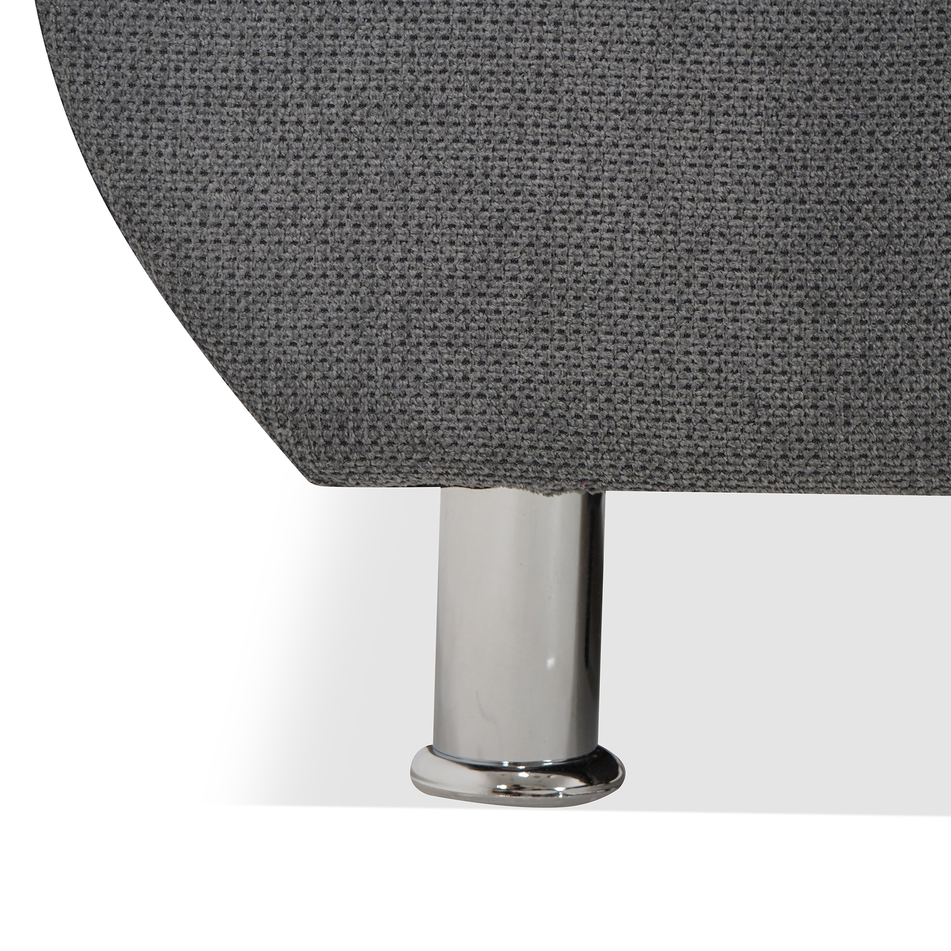 Ecksofa - dark grey - Liegefunktion - Staukasten - mit Kissen - Ottomane rechts