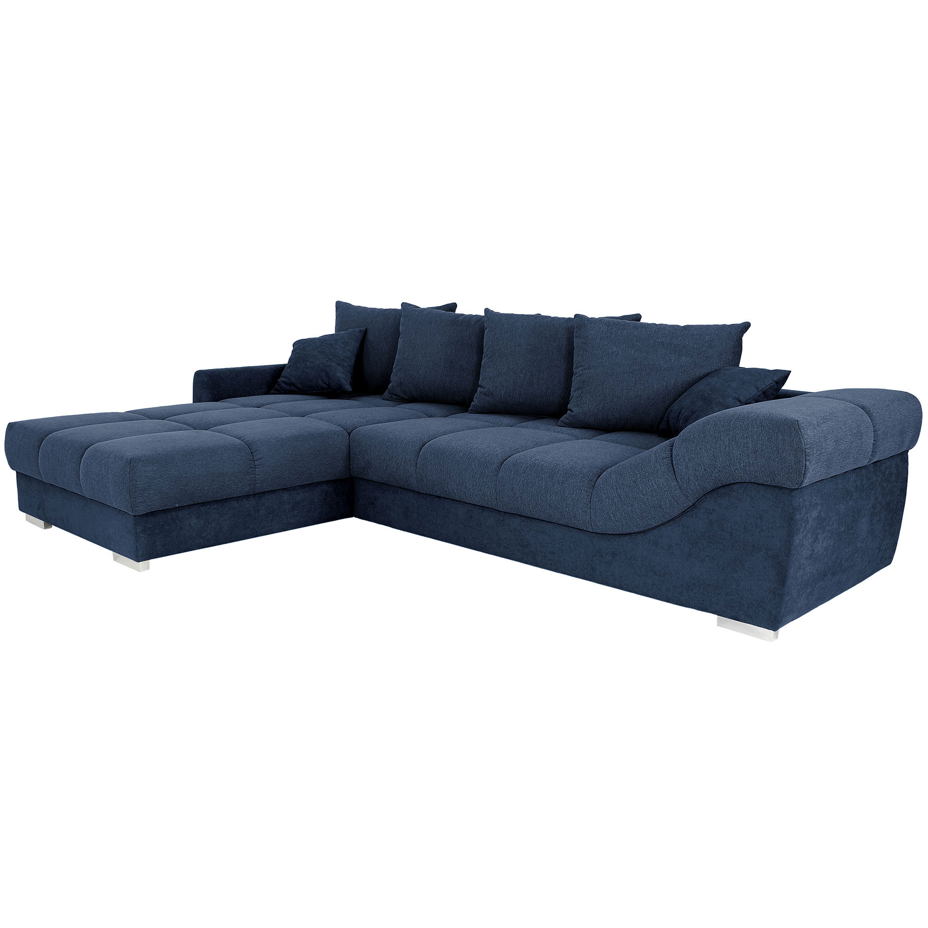 Ecksofa - deep blue - Ottomane links