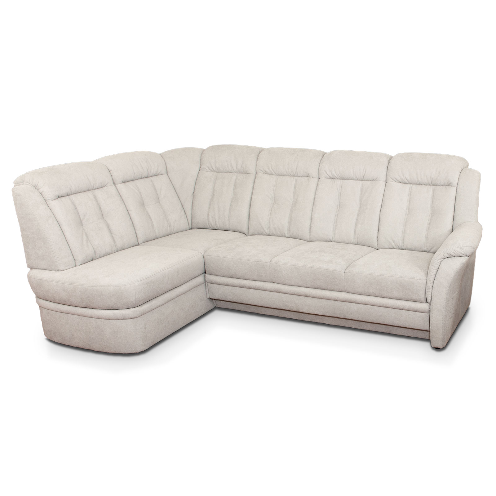Ecksofa - eis - Microfaser - Basismodell - Recamiere links