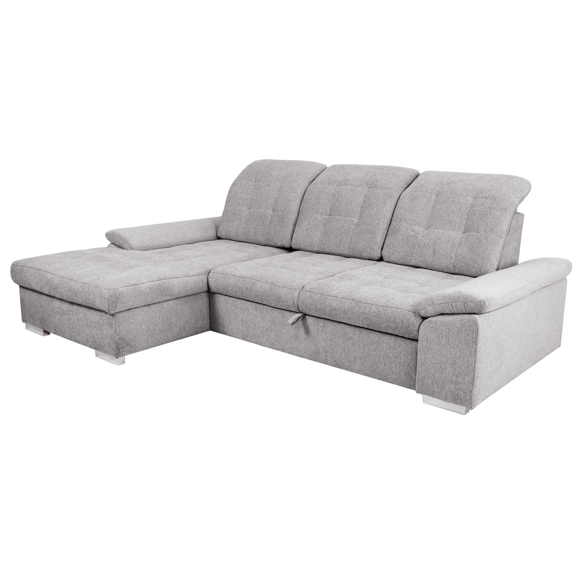 Ecksofa - elephant - Liegefunktion und Staukasten - Recamiere links