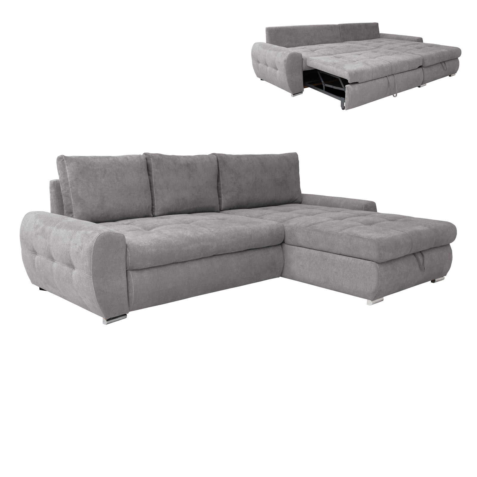 Ecksofa - fango - mit Liegefunktion und Staukasten