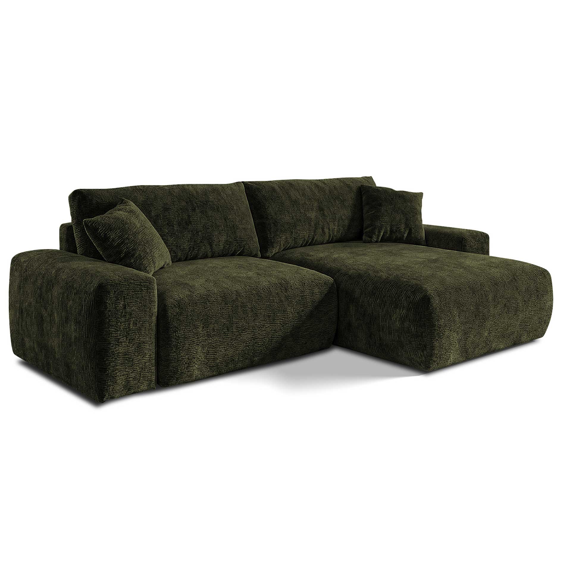 Ecksofa - forest - Liegefunktion - Staukasten - Chenille