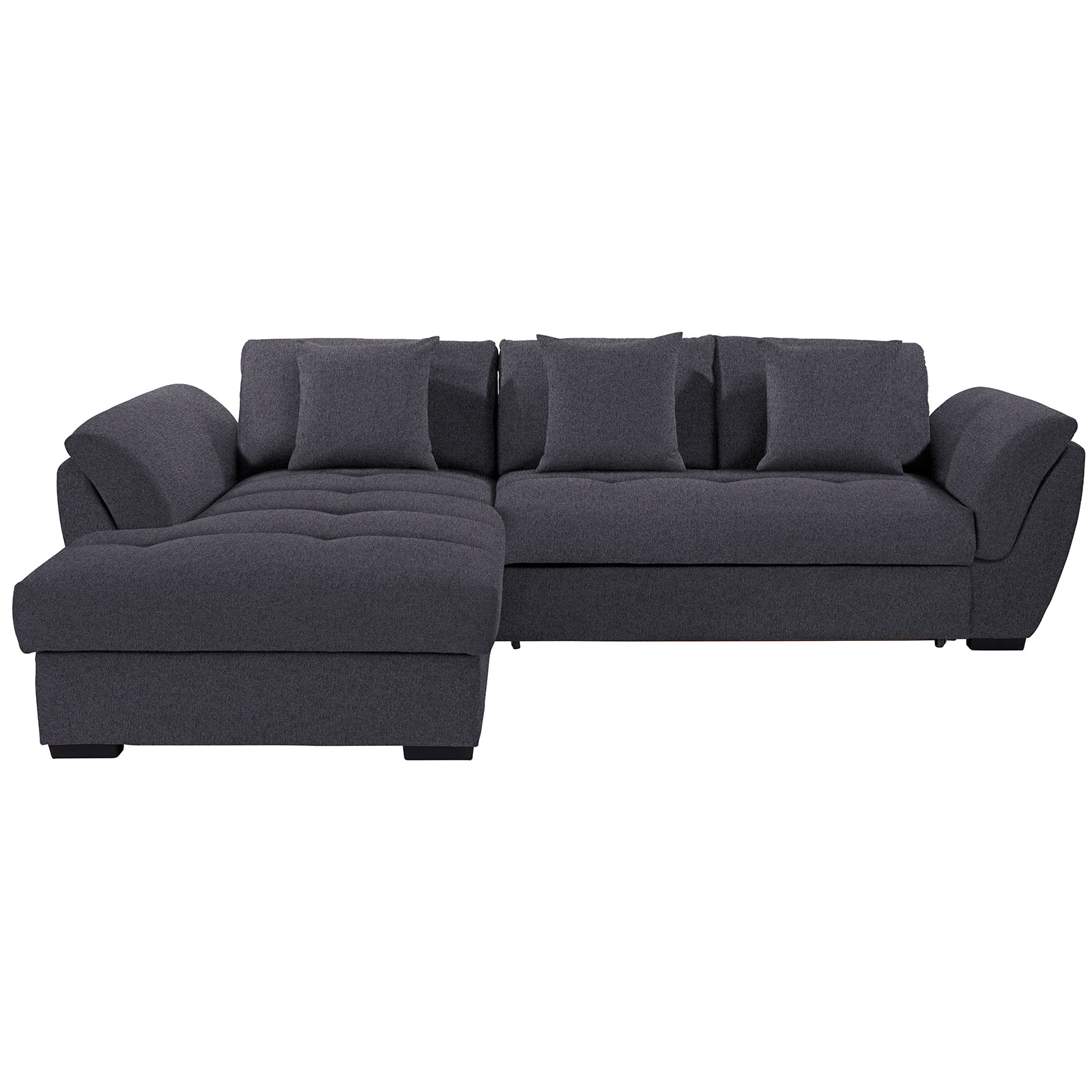 Ecksofa - graphit - Liegefunktion - Recamiere links