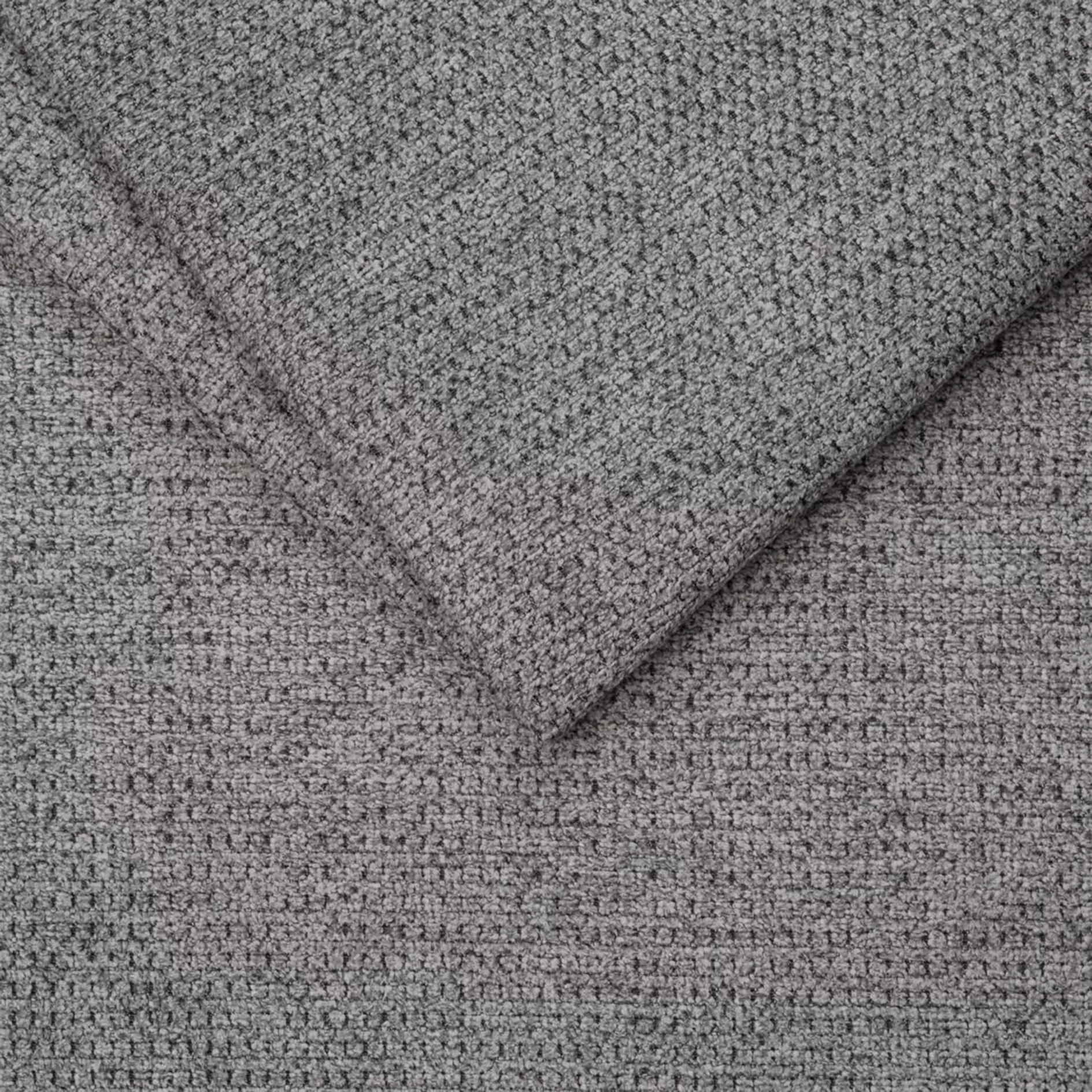 Ecksofa - graphite-grey - Liegefunktion - Microfaser/Strukturgewebe - Ottomane rechts