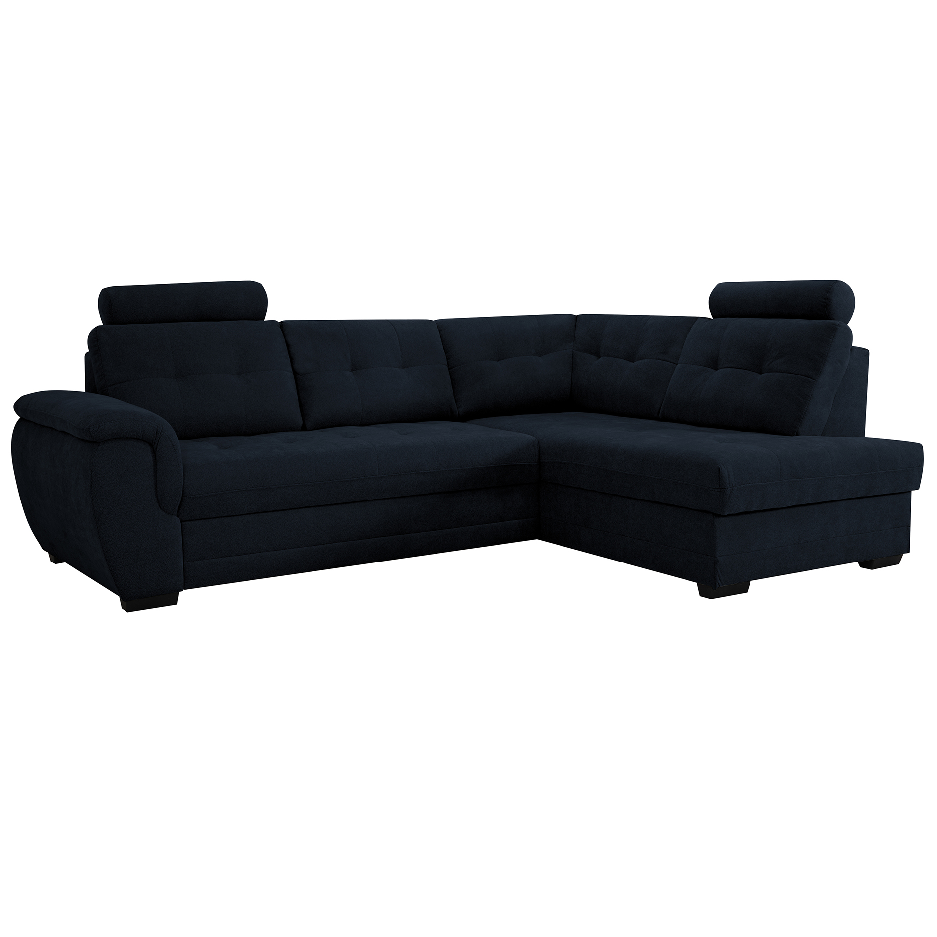 Ecksofa - night sky - Strukturgewebe - Liegefunktion - Staukasten rechts