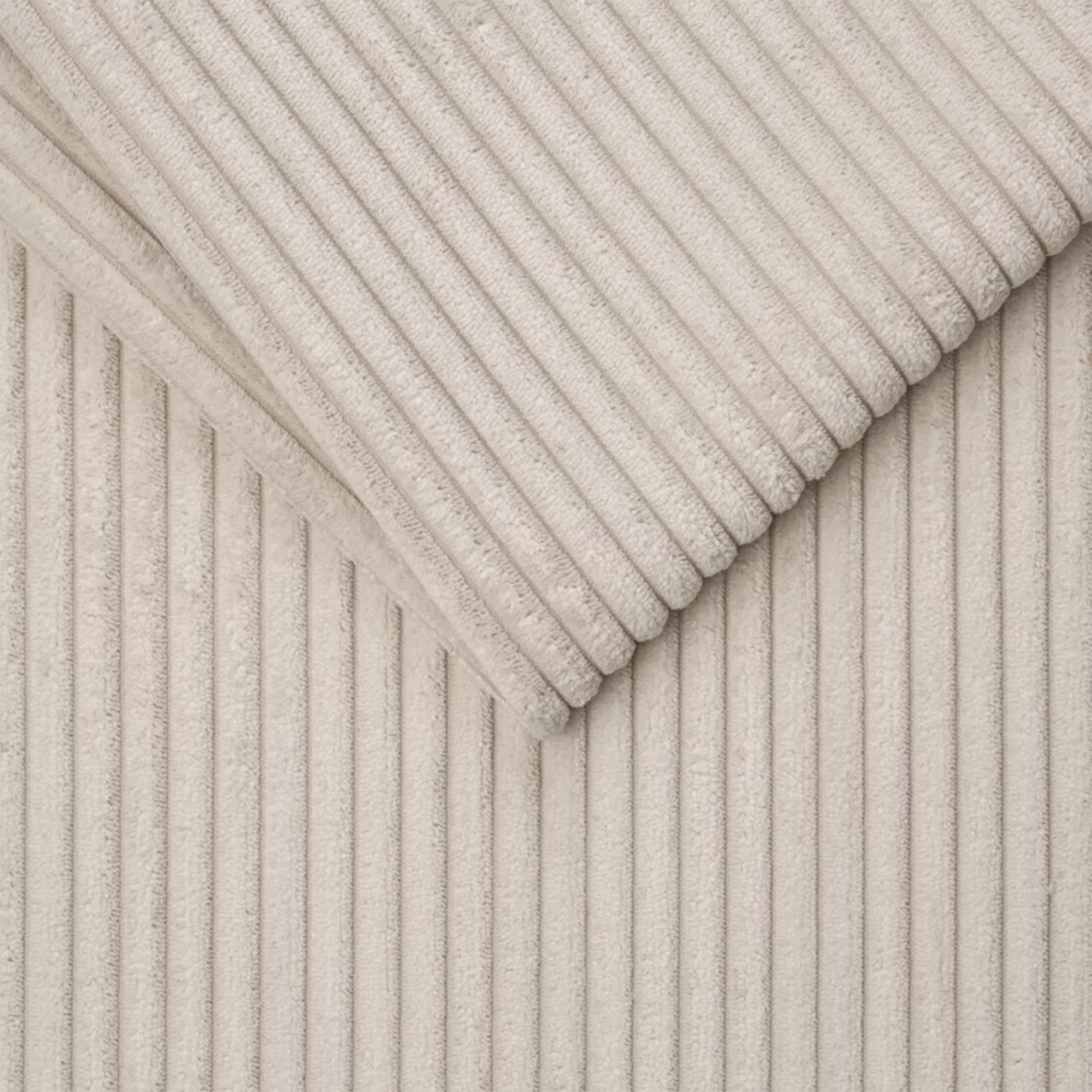 Ecksofa - pearl - Cord - Recamiere rechts