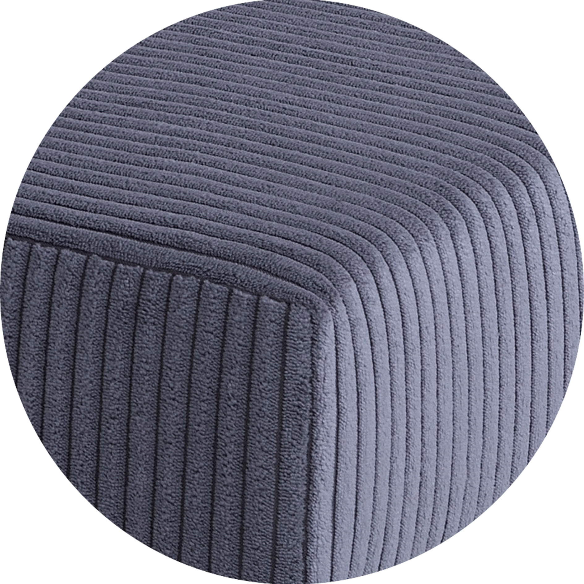 Ecksofa - red - Cord - Liegefunktion - beidseitig montierbar