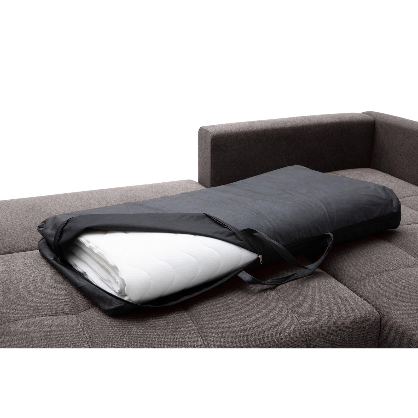 Ecksofa - rock - Boxspringfederung - Liegefunktion - Holzfüße