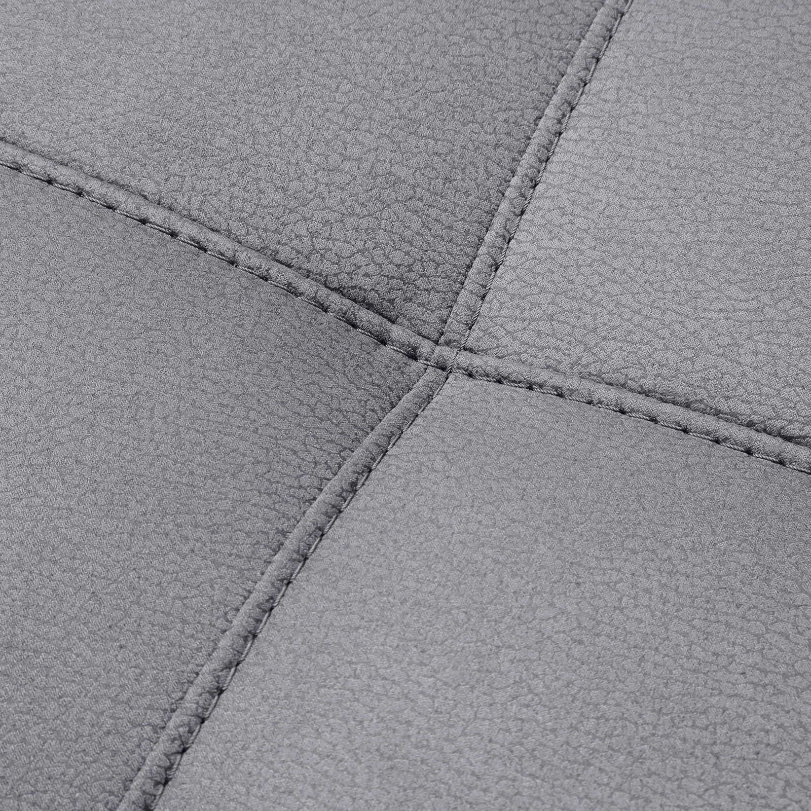 Ecksofa - silver - Boxspringfederung - Dauerschläfer - Chromfüße