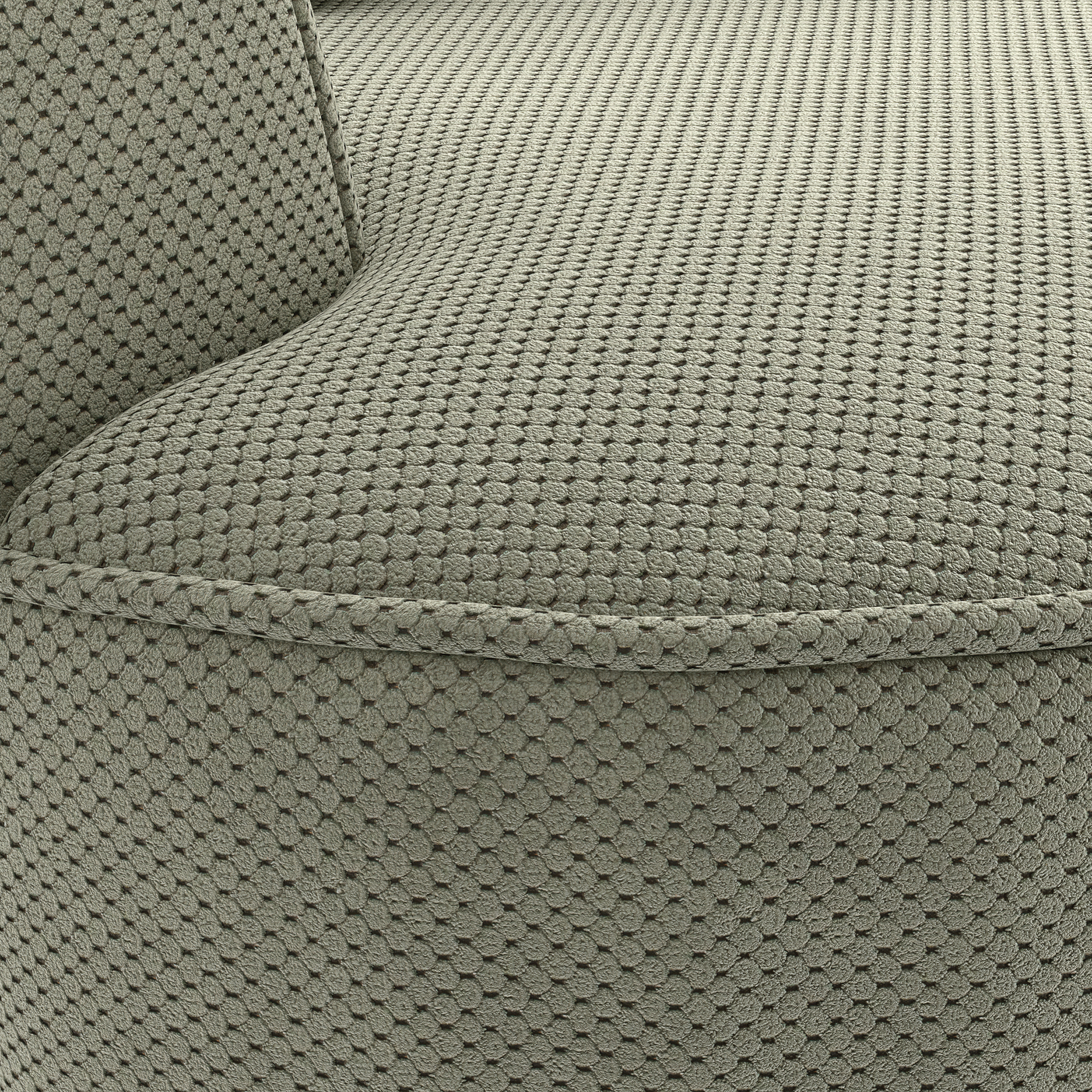 Ecksofa - turtle - Samt - 287 cm - Recamiere rechts