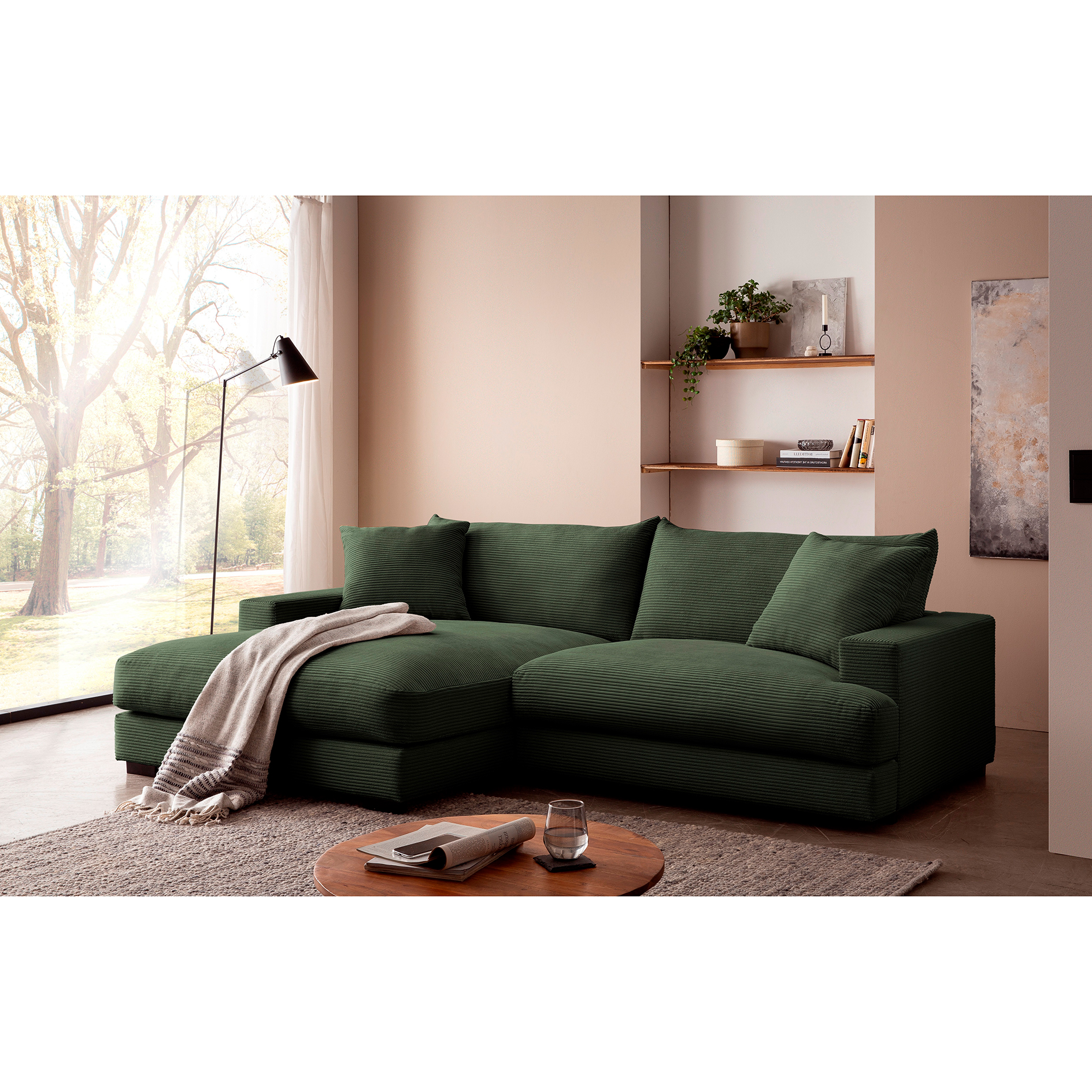 Ecksofa - wintermoss - Cord