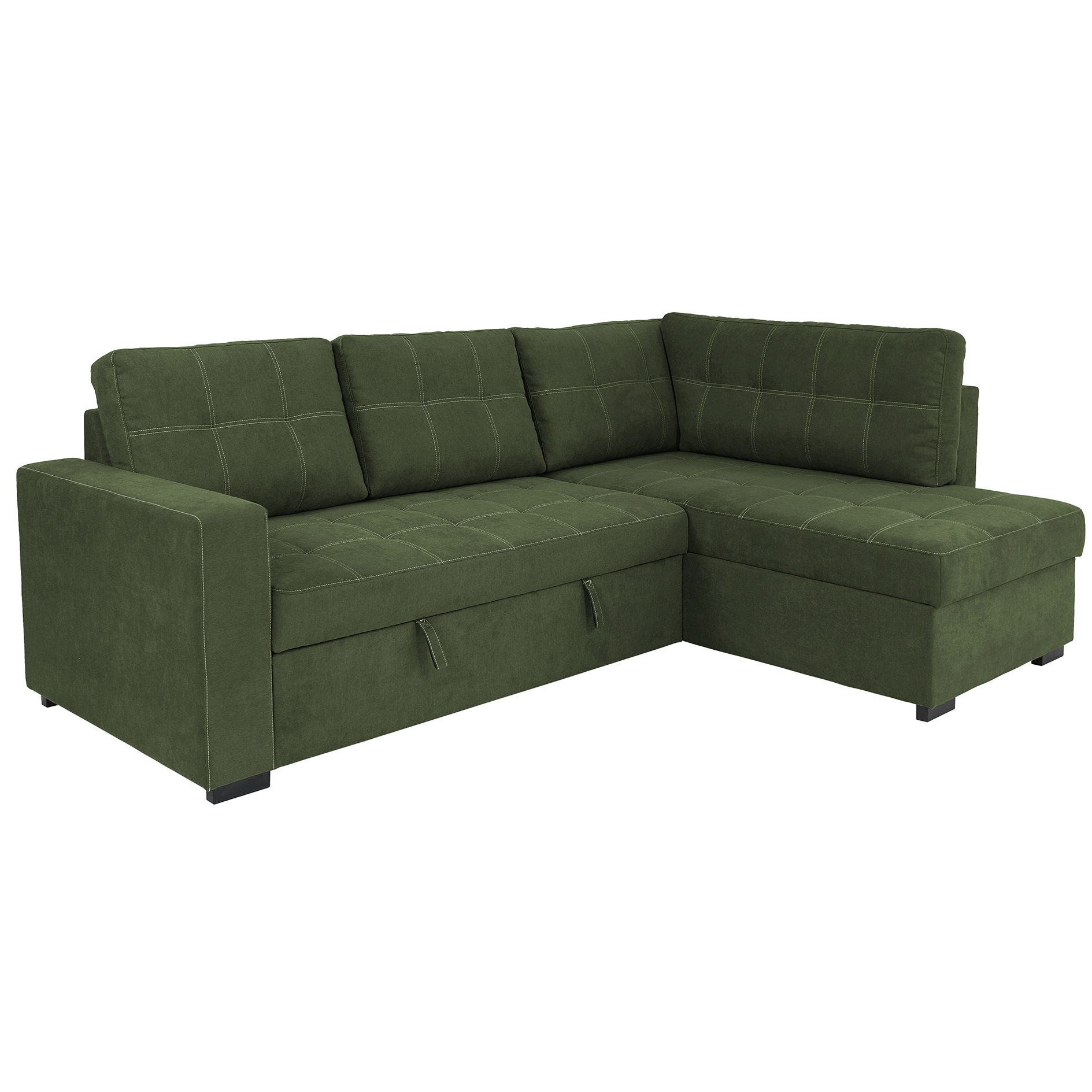 Ecksofa - wintermoss - Liegefunktion - Staukasten - Webstoff