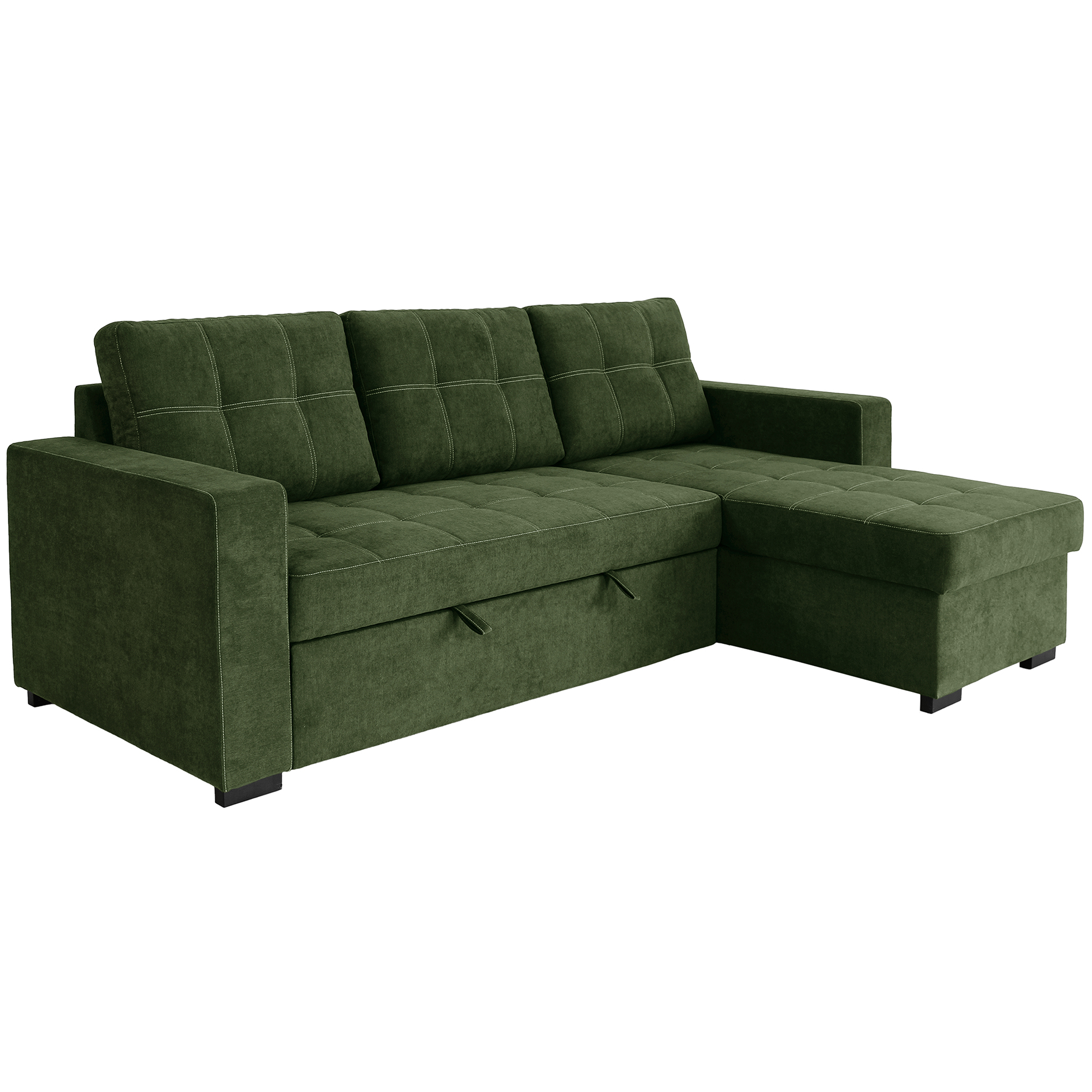 Ecksofa - wintermoss - Liegefunktion und Staukasten