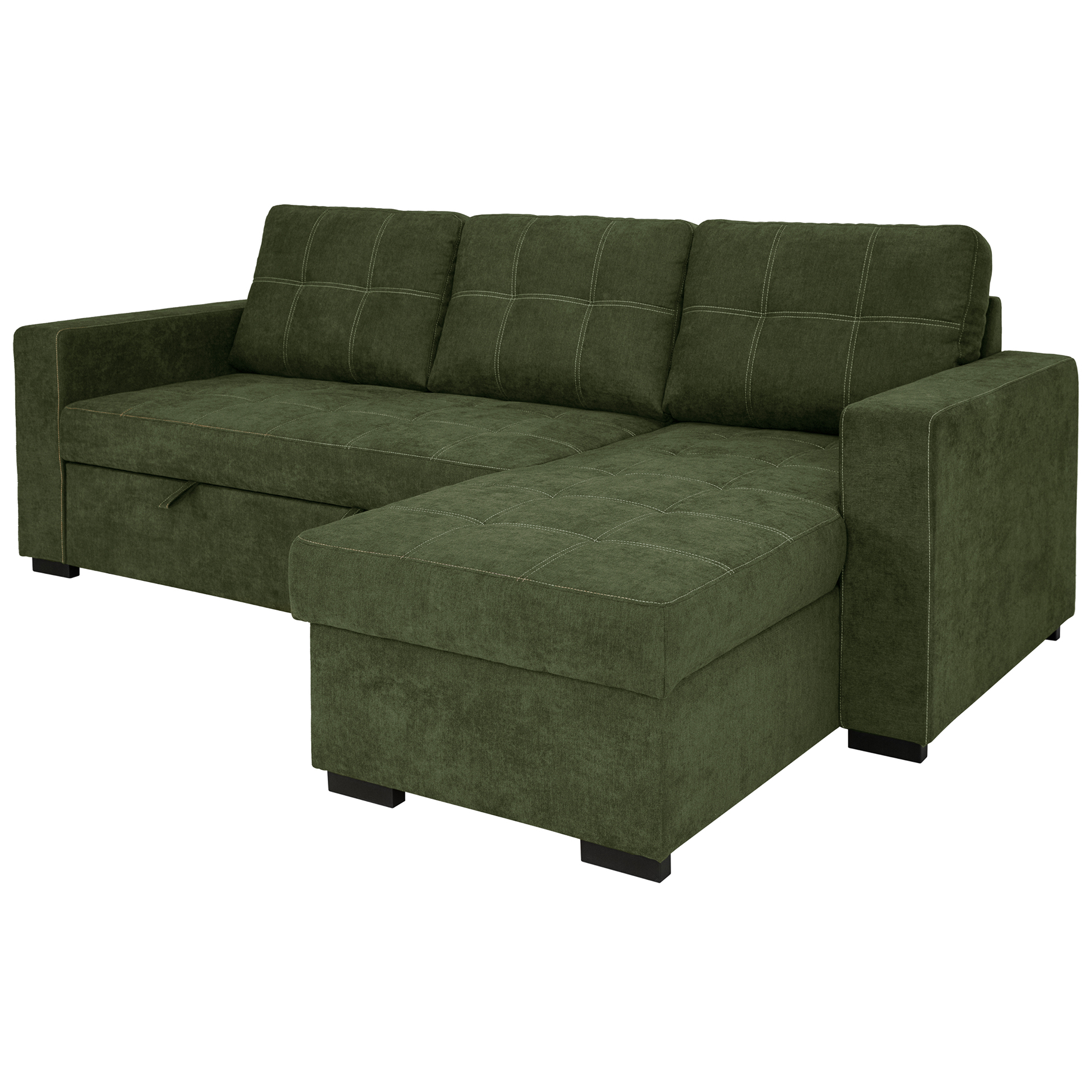 Ecksofa - wintermoss - Liegefunktion und Staukasten