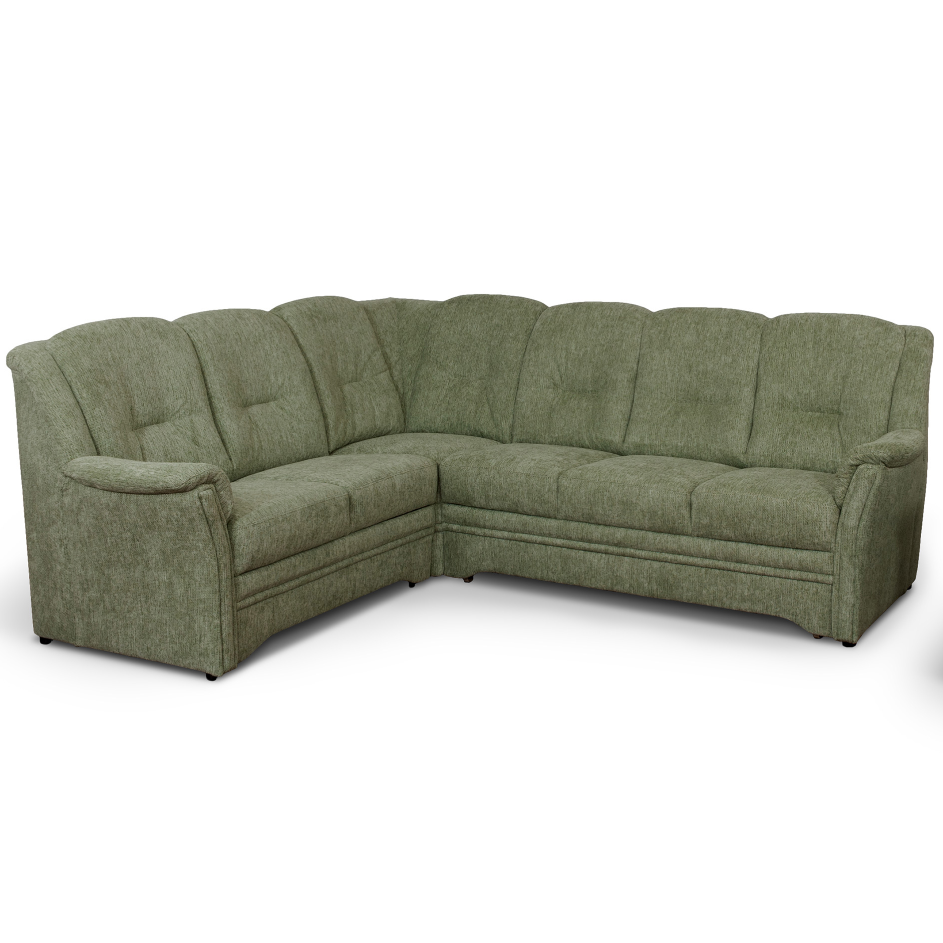 Ecksofa - zeder - Flachgewebe - Basismodell - links