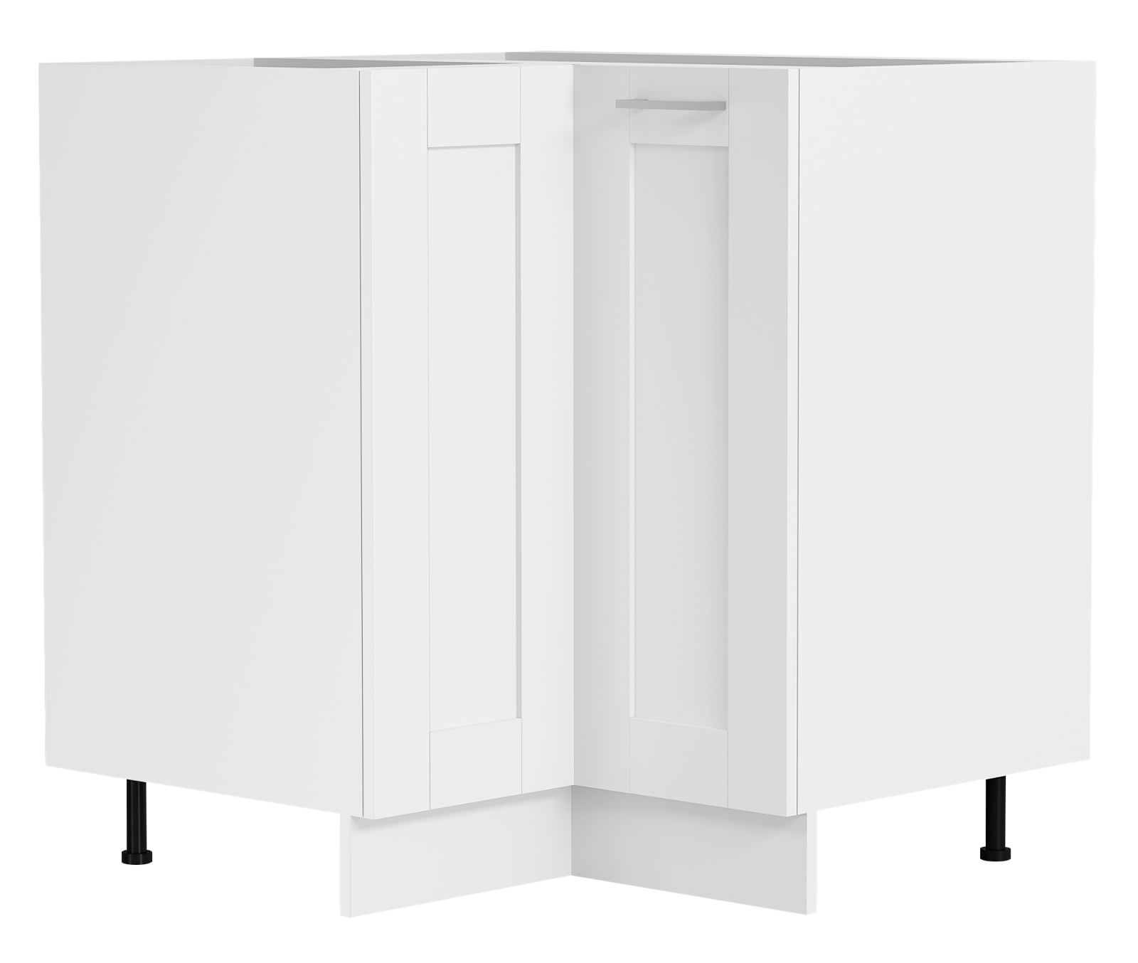 Eckunterschrank COLURA - weiß - 76x76 cm