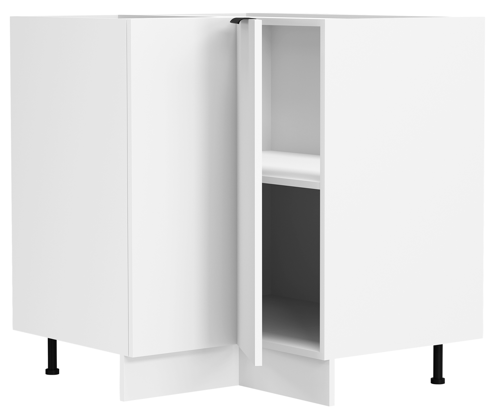 Eckunterschrank FASOLA - weiß - 76x76 cm