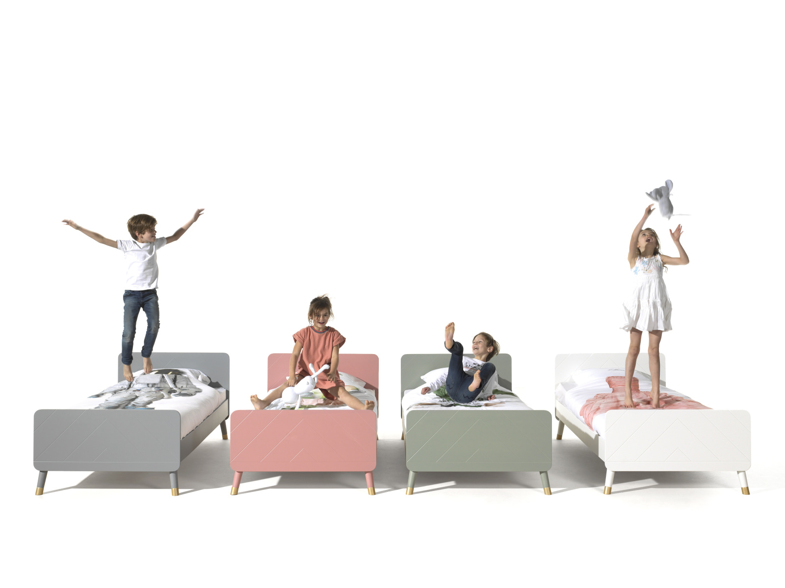 Einzelbett BILLY - terra-rosa - 90x200 cm