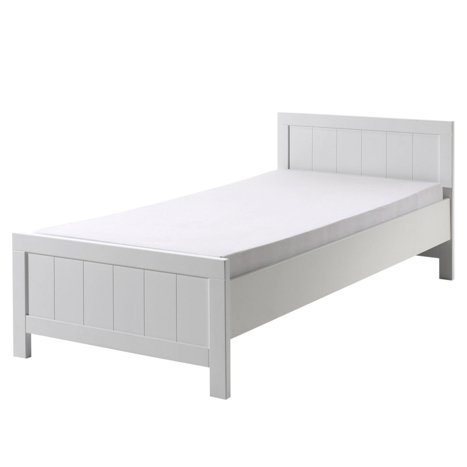 Einzelbett ERIK - weiß - 90x200 cm