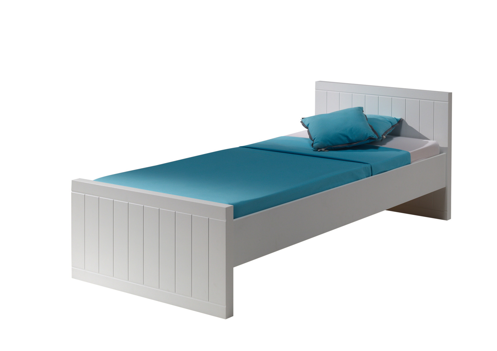 Einzelbett ROBIN - weiß - 90x200 cm