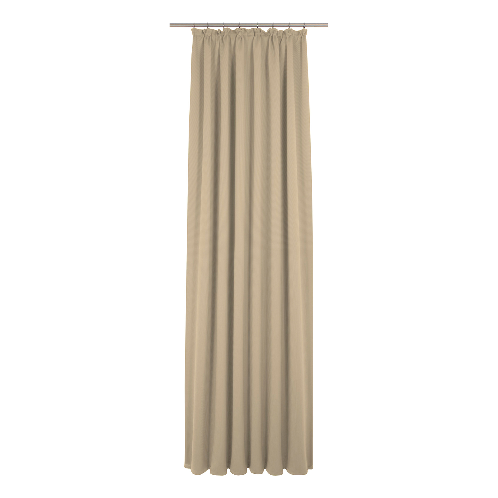Einzelschal mit Kräuselband UNI COLLECTION LIGHT - beige - 145x145 cm