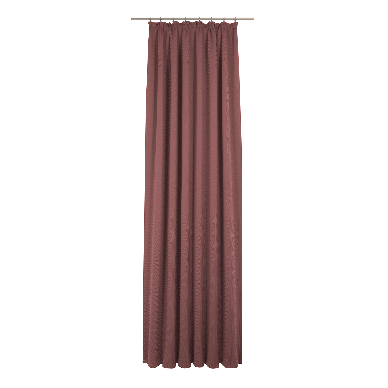Einzelschal mit Kräuselband UNI COLLECTION LIGHT - cherryrot - 145x245 cm