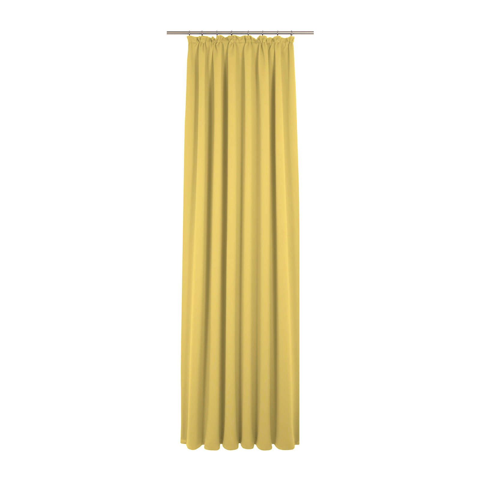 Einzelschal mit Kräuselband UNI COLLECTION LIGHT - gelb - 145x145 cm