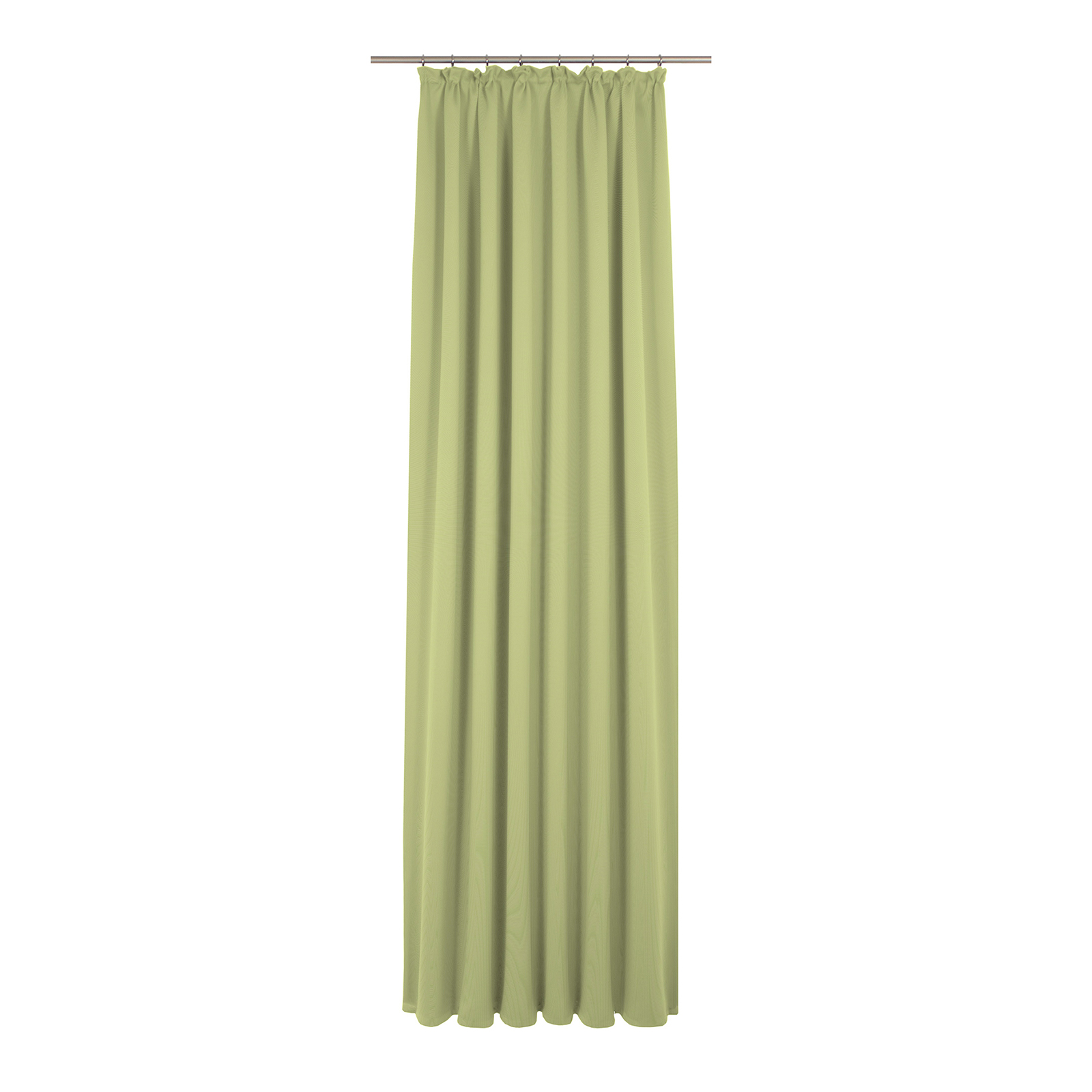 Einzelschal mit Kräuselband UNI COLLECTION LIGHT - hellgrün - 145x175 cm