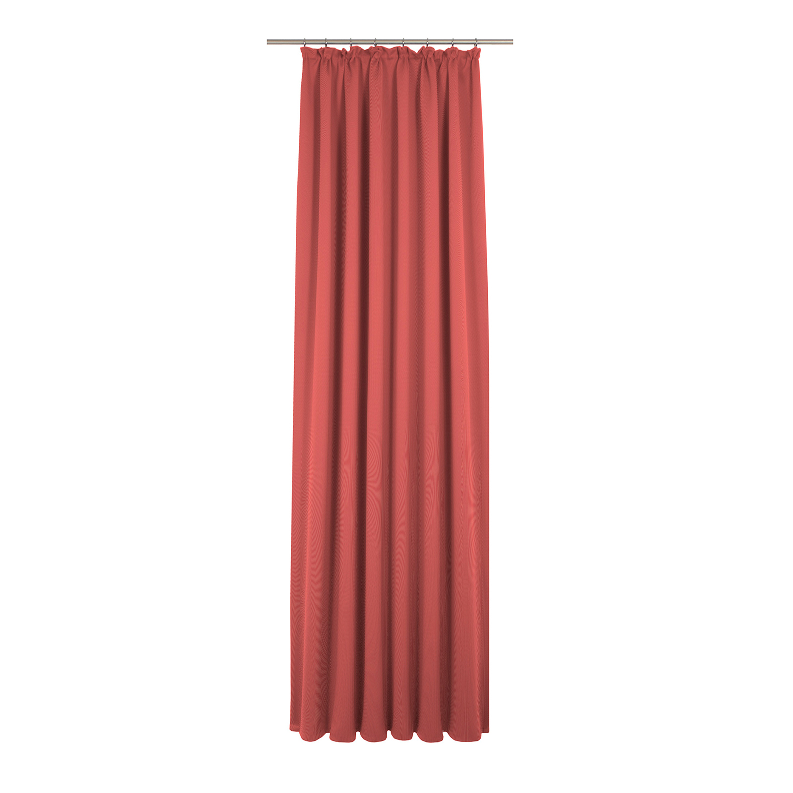 Einzelschal mit Kräuselband UNI COLLECTION LIGHT - rot - 145x145 cm