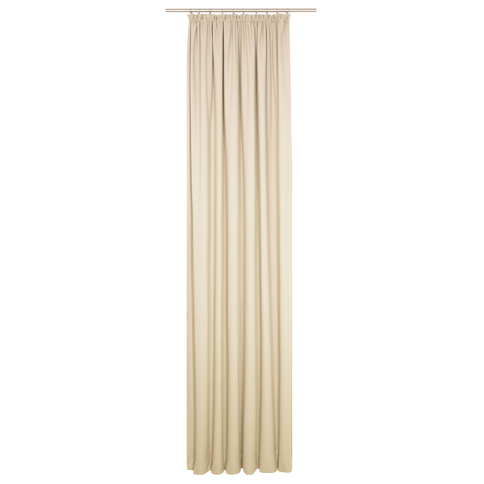 Einzelschal mit Kräuselband WIRTHNATUR - beige - 2-lagig - 130x175 cm
