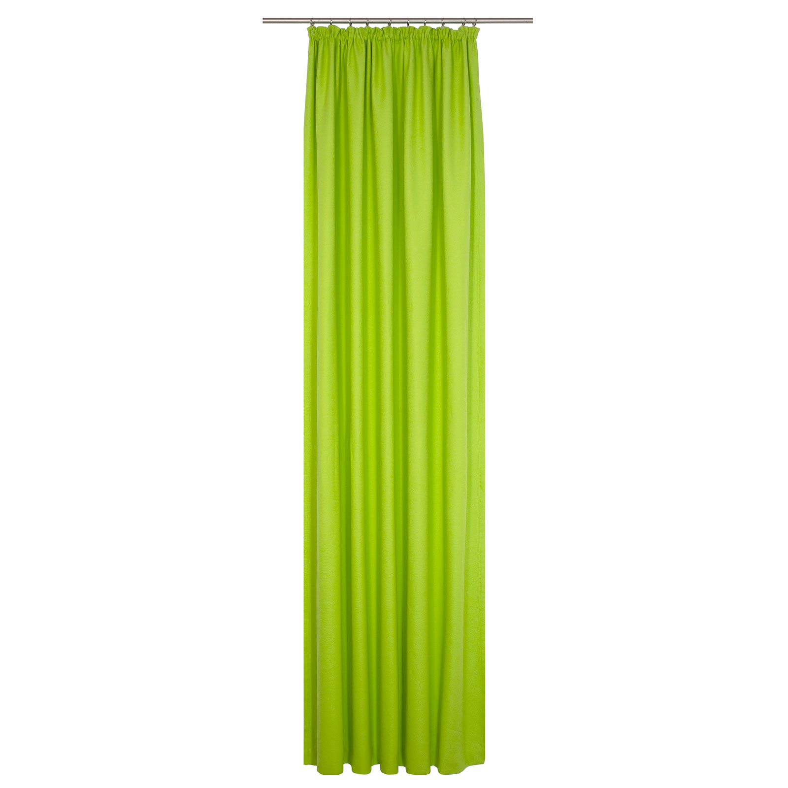 Einzelschal mit Kräuselband WIRTHNATUR - limone - 1-lagig - 130x145 cm