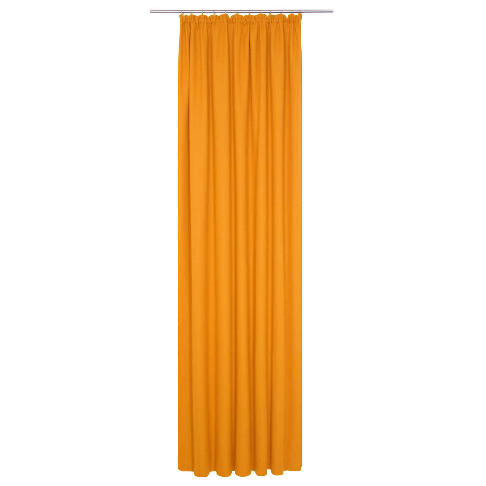 Einzelschal mit Kräuselband WIRTHNATUR - orange - 1-lagig - 130x175 cm