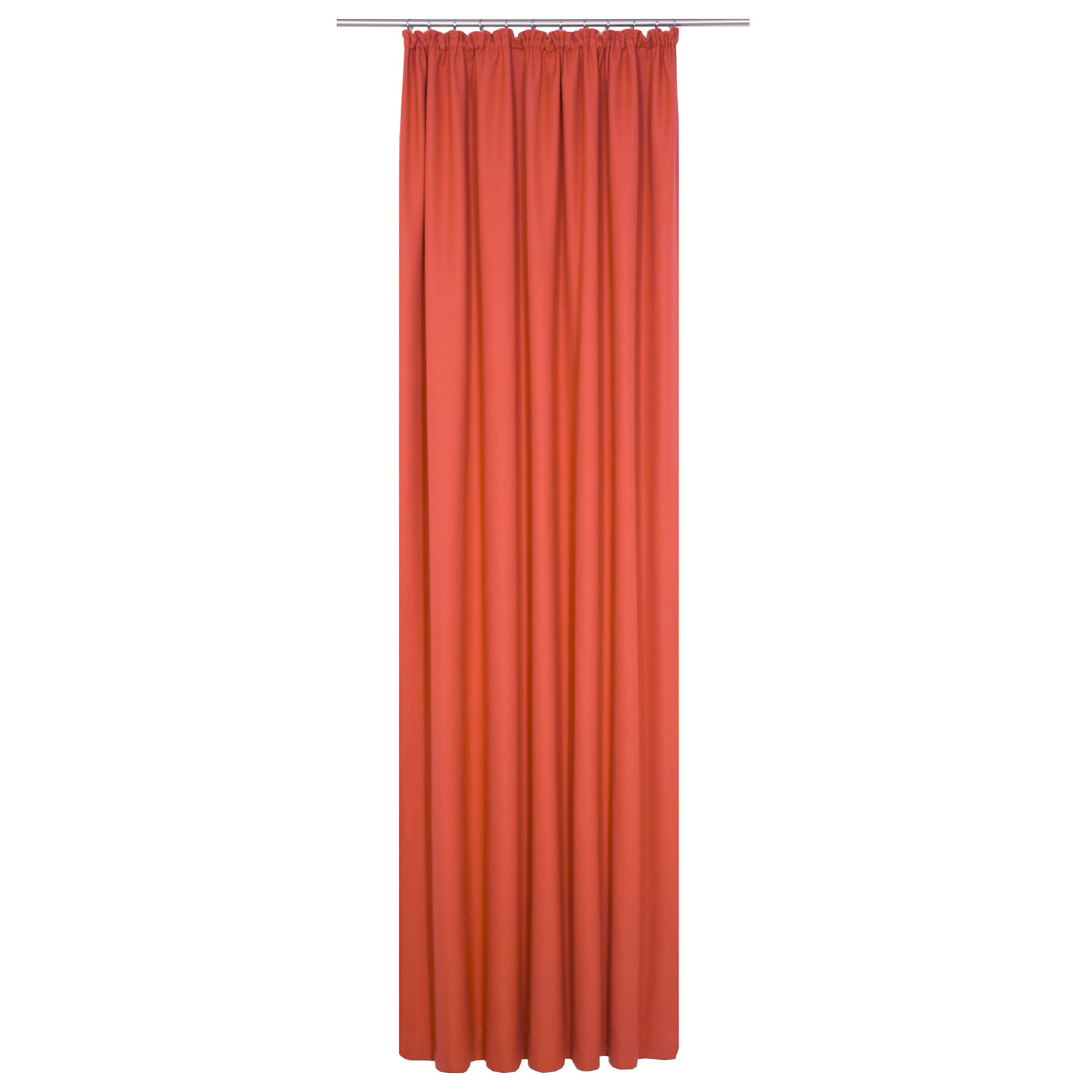 Einzelschal mit Kräuselband WIRTHNATUR - rot - 1-lagig - 130x245 cm