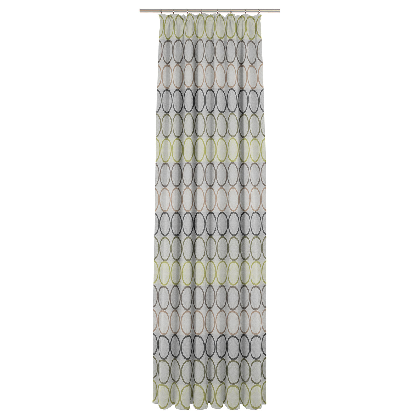 Einzelschal mit Kräuselband ZIRBELLO - grün - 255x132 cm