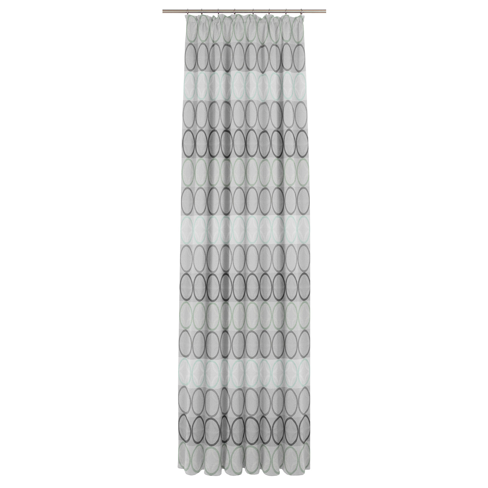 Einzelschal mit Kräuselband ZIRBELLO - mint - 225x132 cm