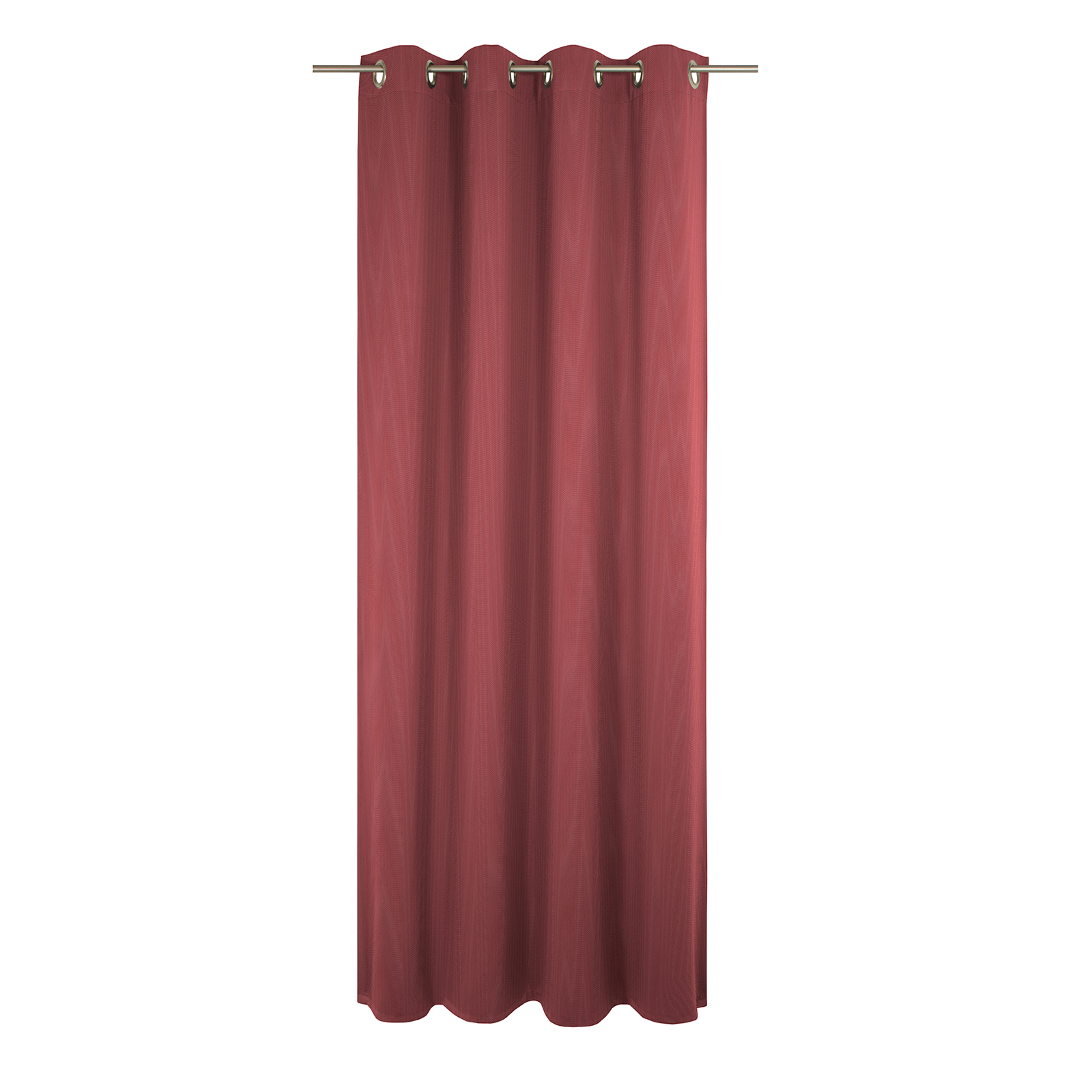 Einzelschal mit Ösen UNI COLLECTION LIGHT - cherryrot - 145x225 cm
