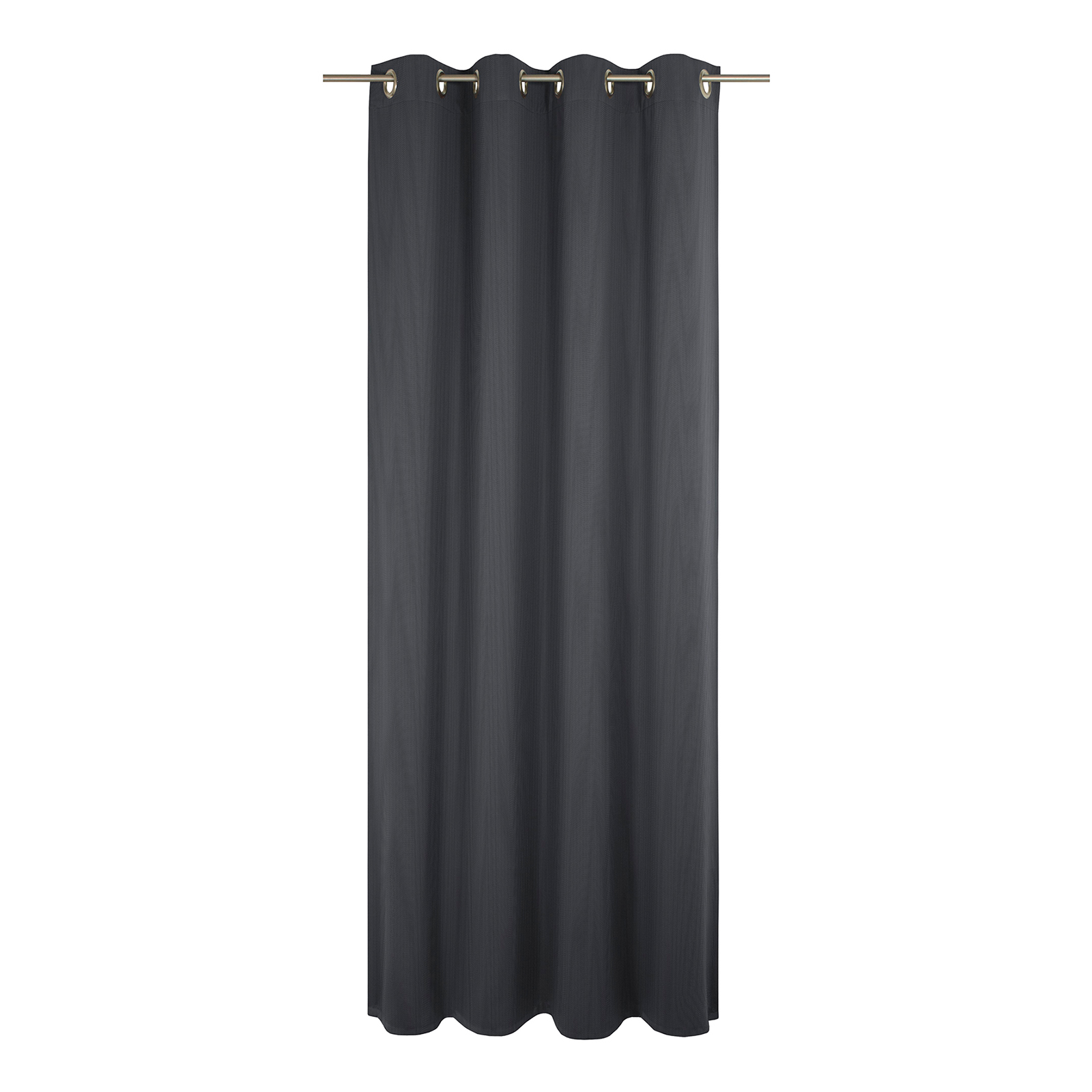 Einzelschal mit Ösen UNI COLLECTION LIGHT - dunkelblau - 145x225 cm