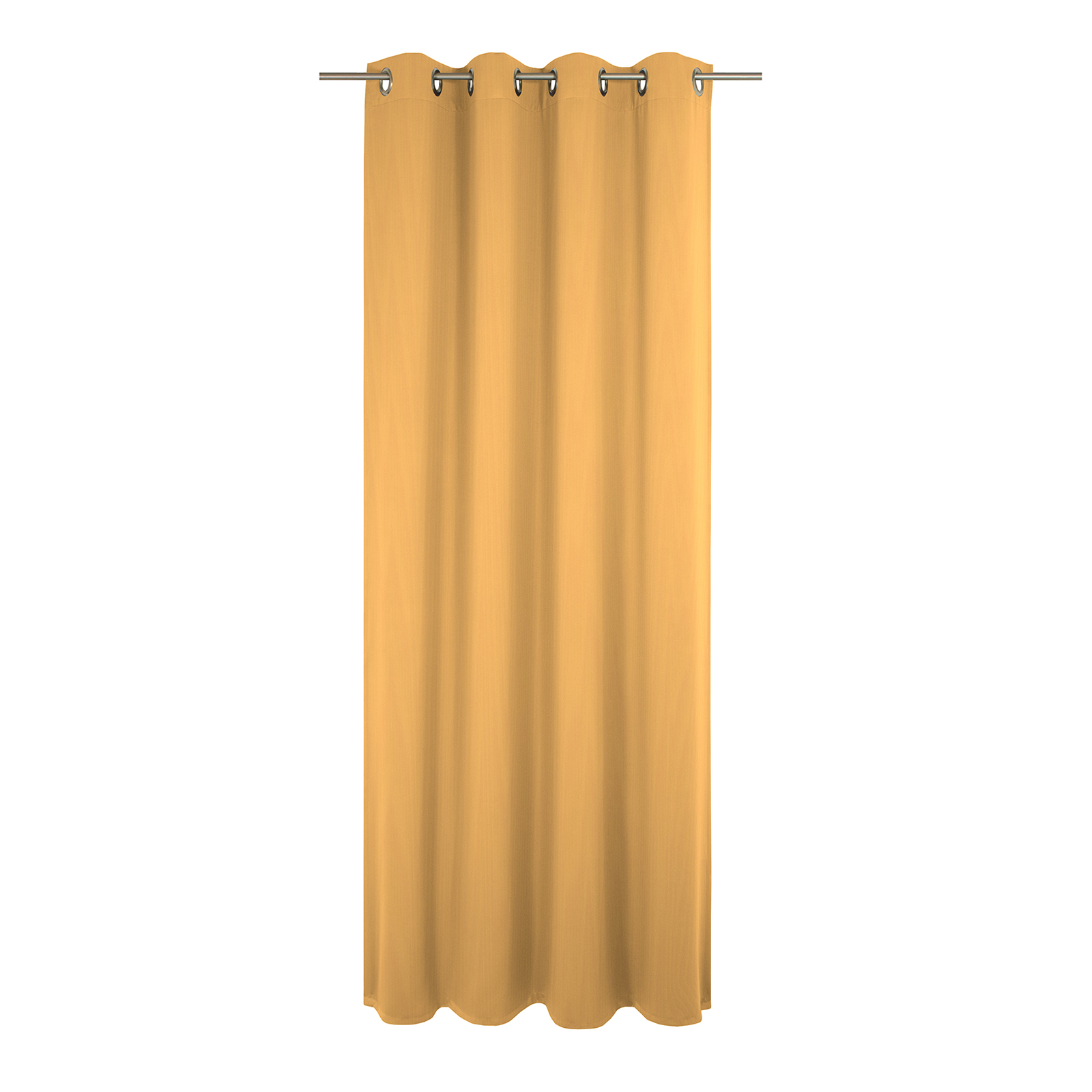 Einzelschal mit Ösen UNI COLLECTION LIGHT - dunkelgelb - 145x245 cm