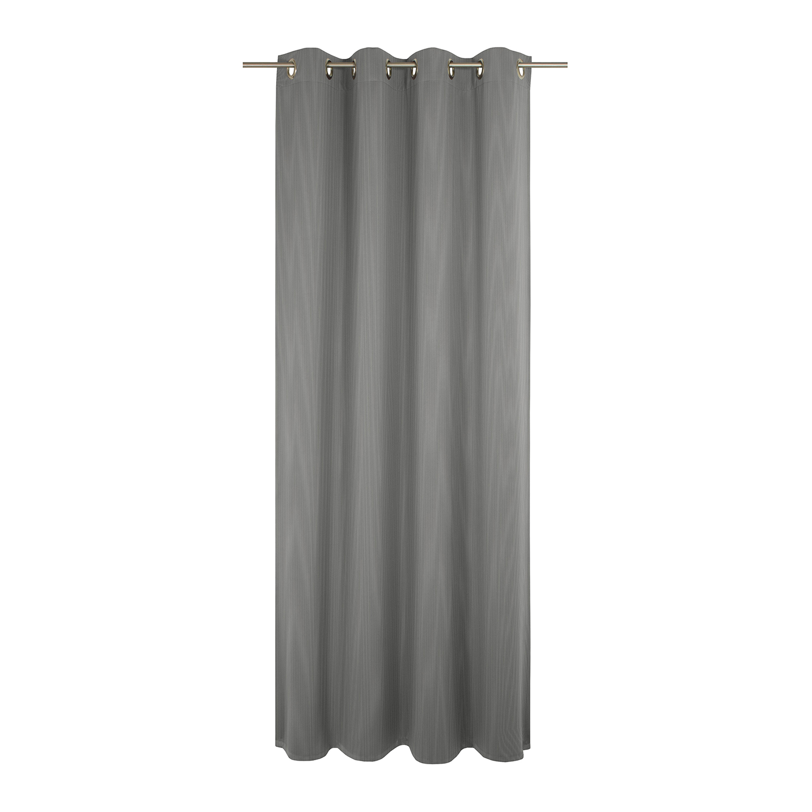 Einzelschal mit Ösen UNI COLLECTION LIGHT - dunkelgrau - 145x225 cm
