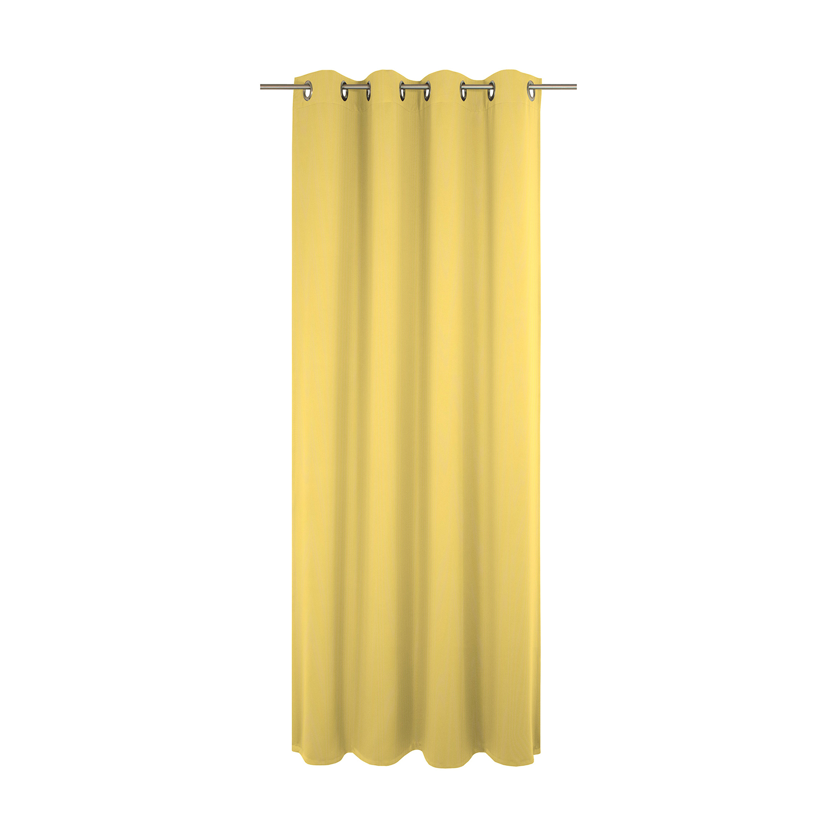 Einzelschal mit Ösen UNI COLLECTION LIGHT - gelb - 145x145 cm