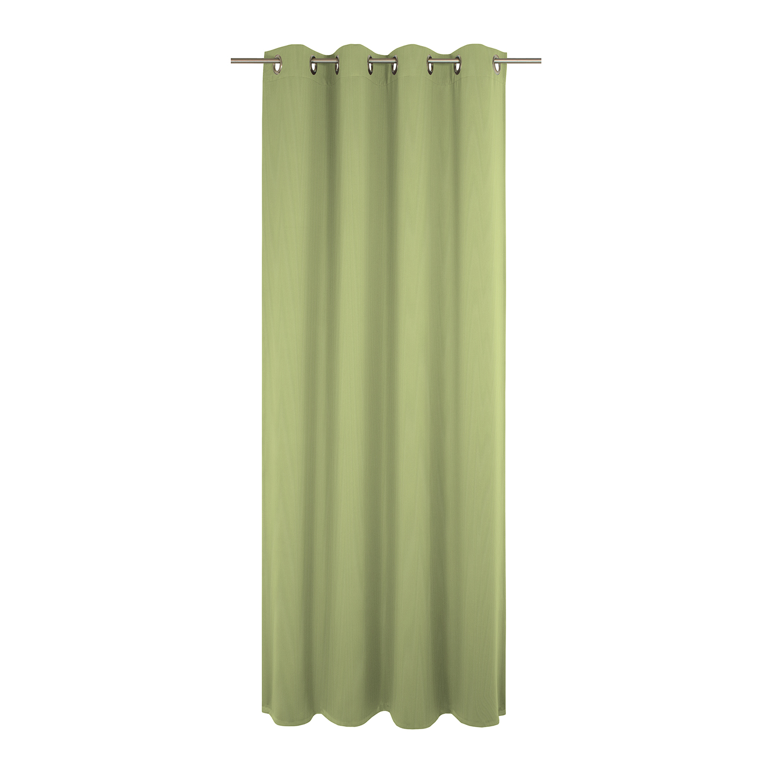 Einzelschal mit Ösen UNI COLLECTION LIGHT - hellgrün - 145x225 cm
